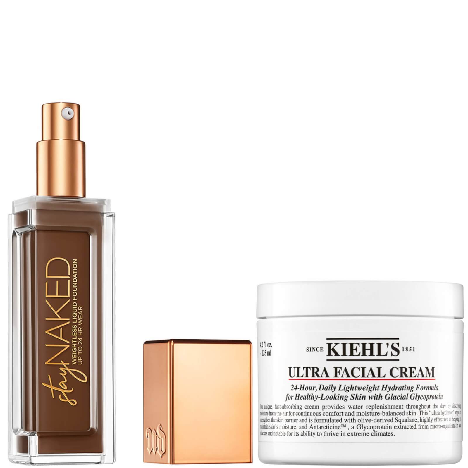 Urban Decay Stay Naked Foundation x Kiehl's Ultra Facial Cream 50ml Bundle (Various Shades) - 81WY