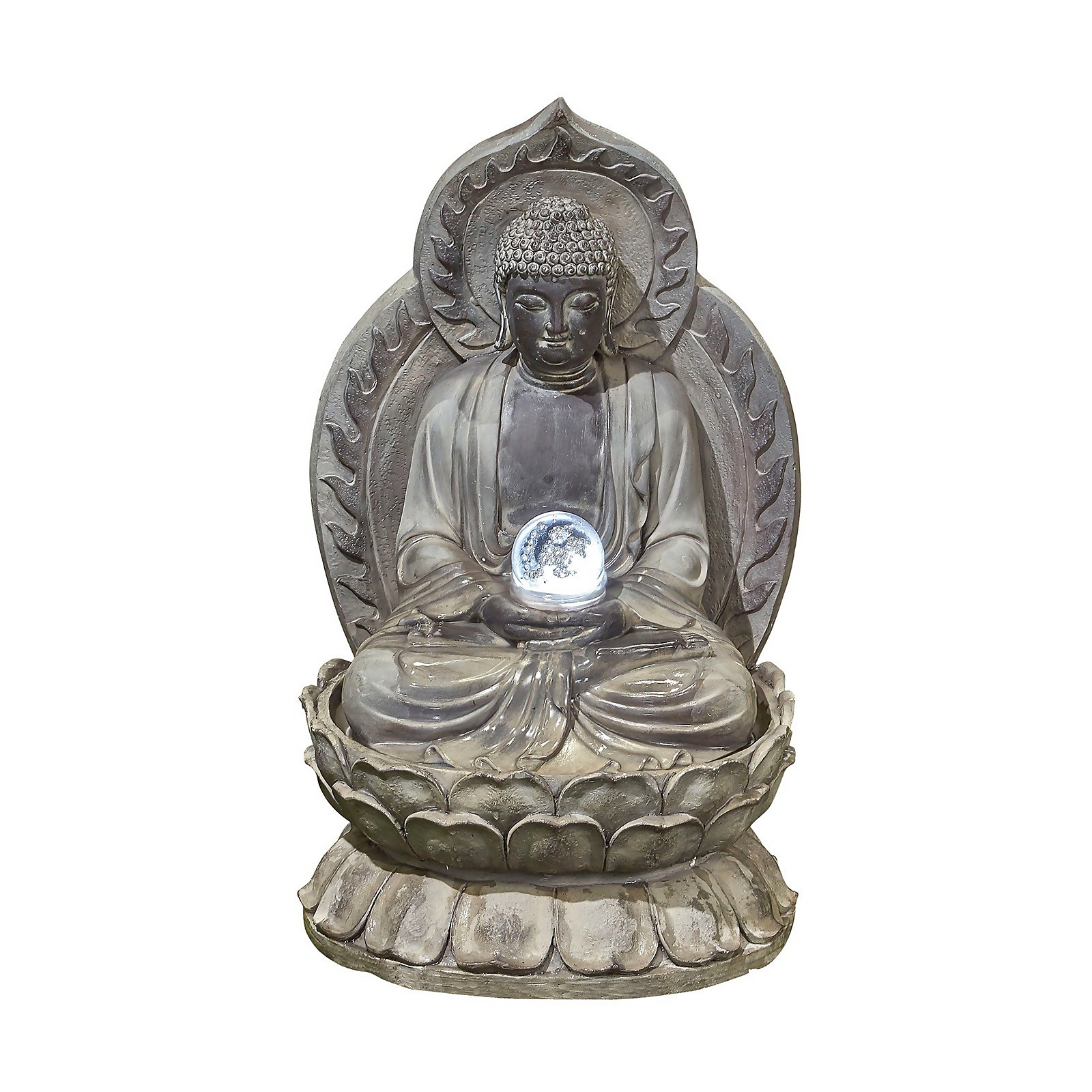 Photo of Stylish Fountain Meditating Buddha Water Feature With Leds
