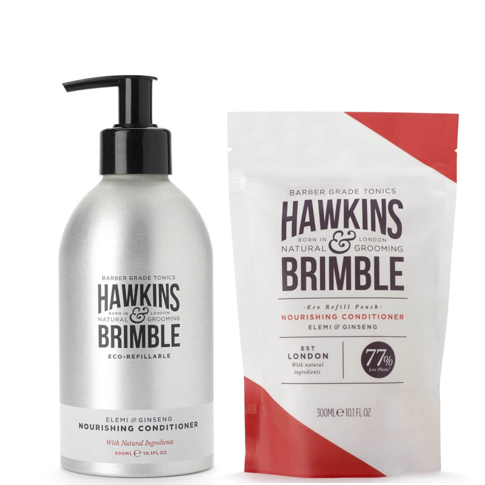 Hawkins & Brimble Conditioner Refill & Pouch Bundle In Multi