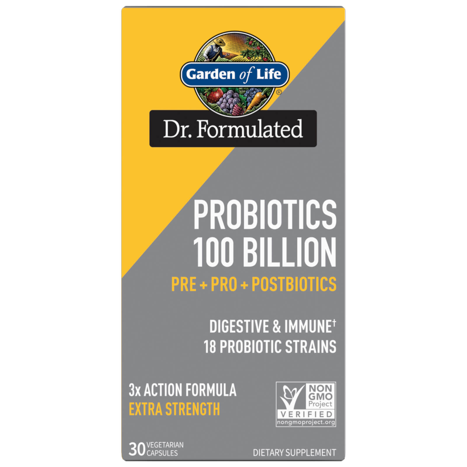 Dr. Formulated Microbiome 100B Pre+Pro+Postbiotics