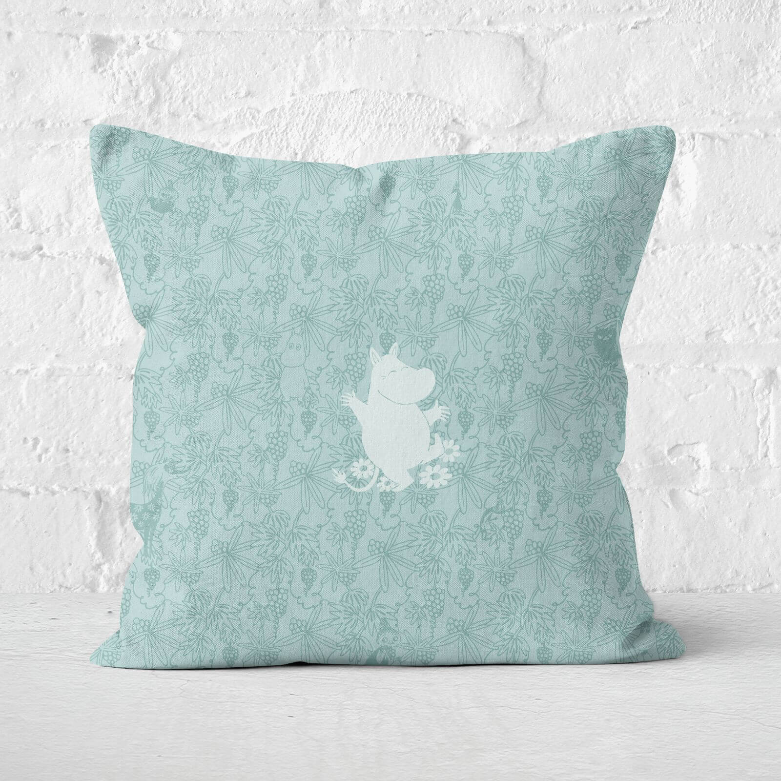 Moomins Flower Valley Square Cushion - 40x40cm - Soft Touch