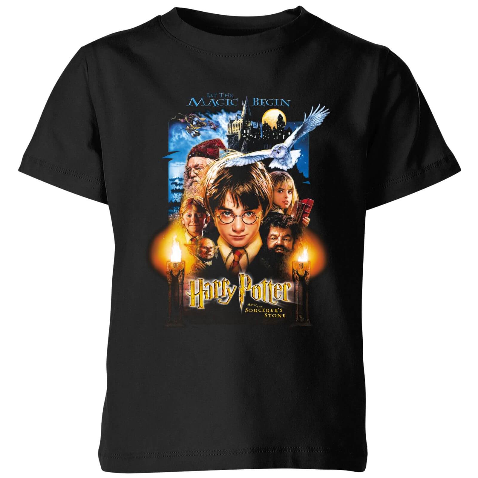 

Harry Potter The Sorcerer's Stone Kids' T-Shirt - Black - 9-10 Anni - Nero