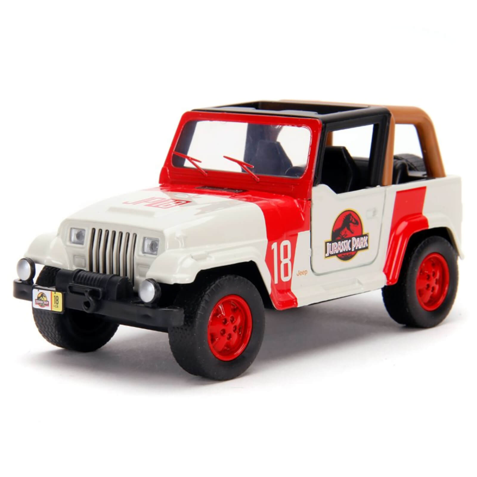 Jada Toys Jurassic Park 1992 Jeep Wrangler 1:32 Scale Die Cast Vehicle
