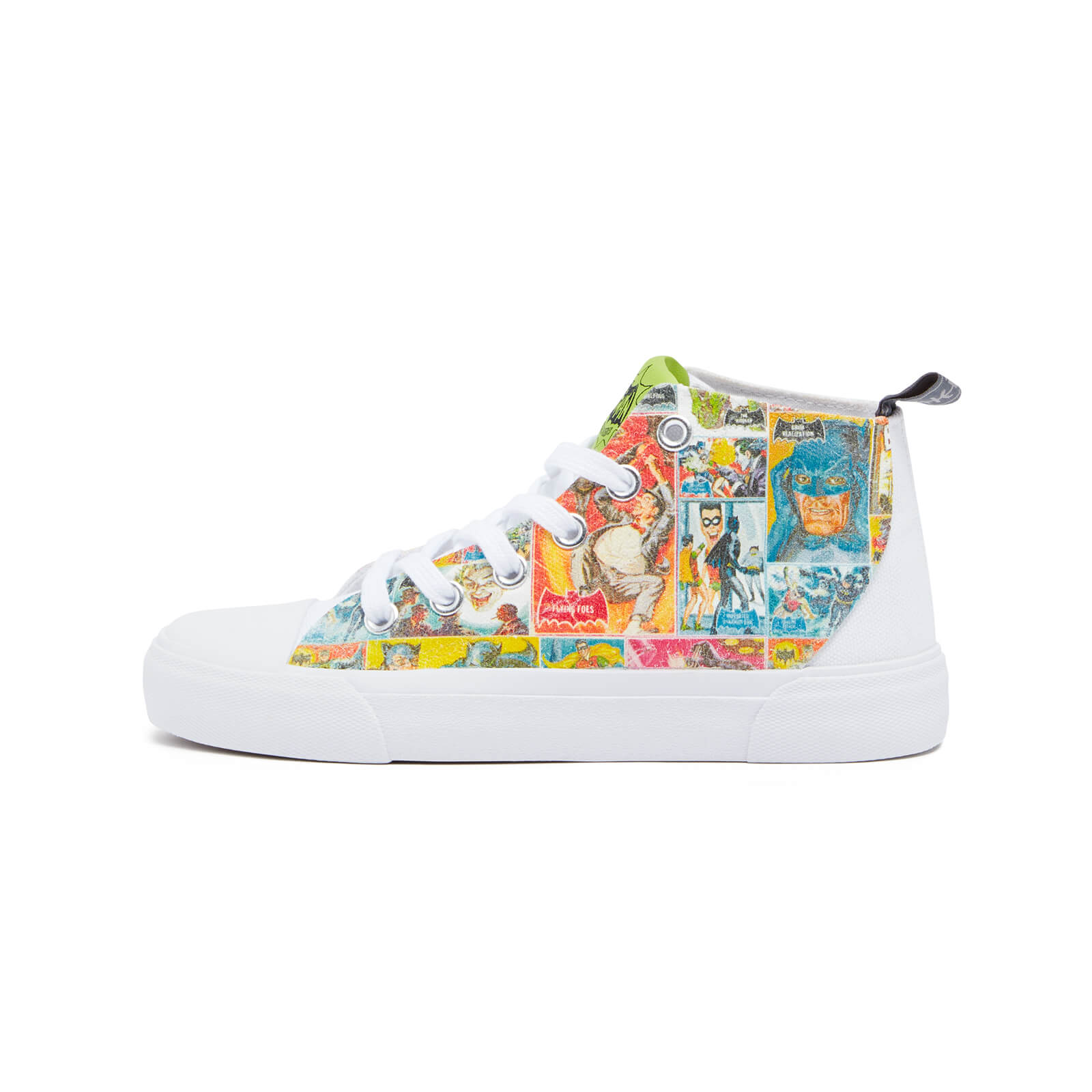 Akedo x Batman Classic Kids' White Signature High Top - UK Kids 12 / EU30.5