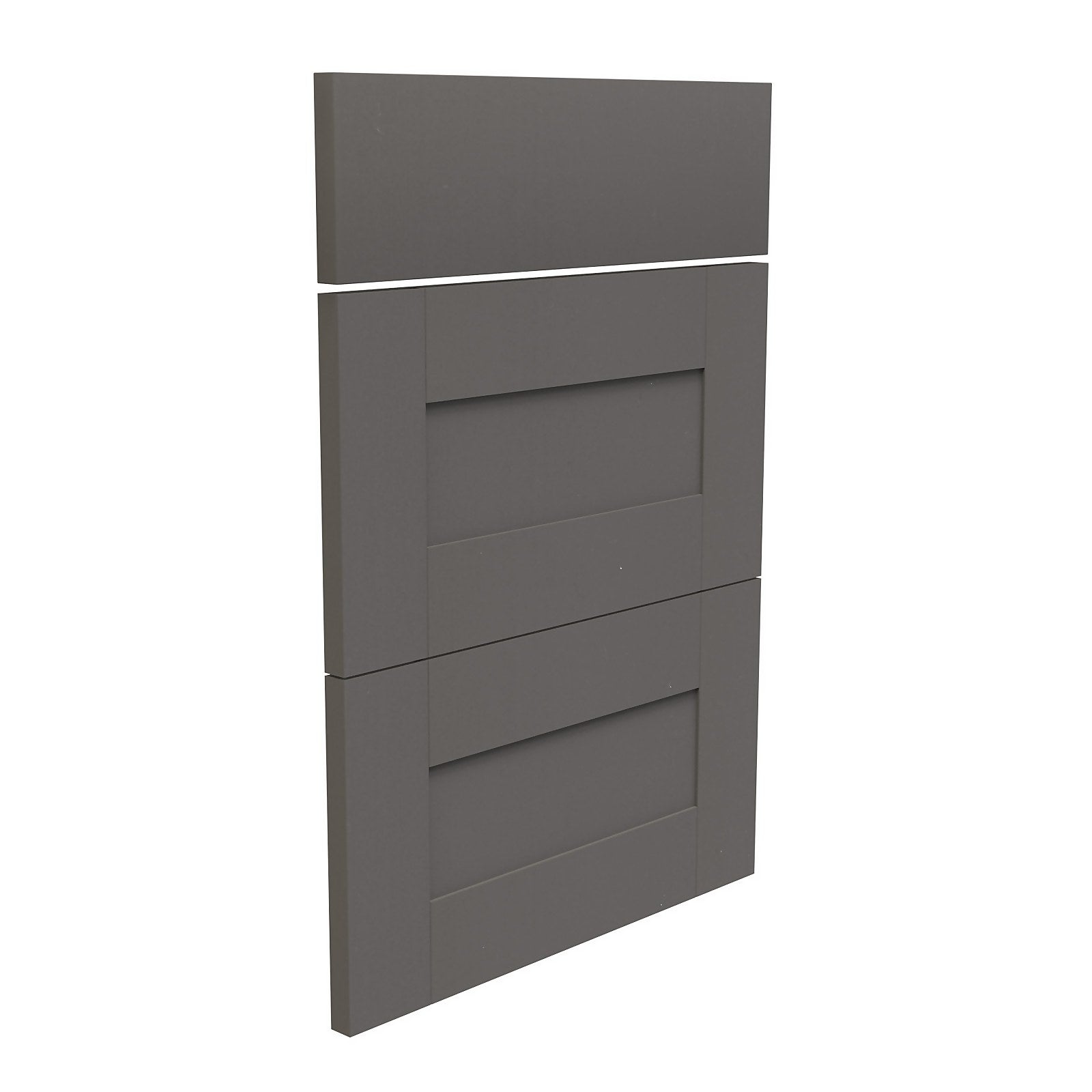 Classic Shaker Kitchen 3 Drawer fronts (W)497mm - Dark Grey thumbnail