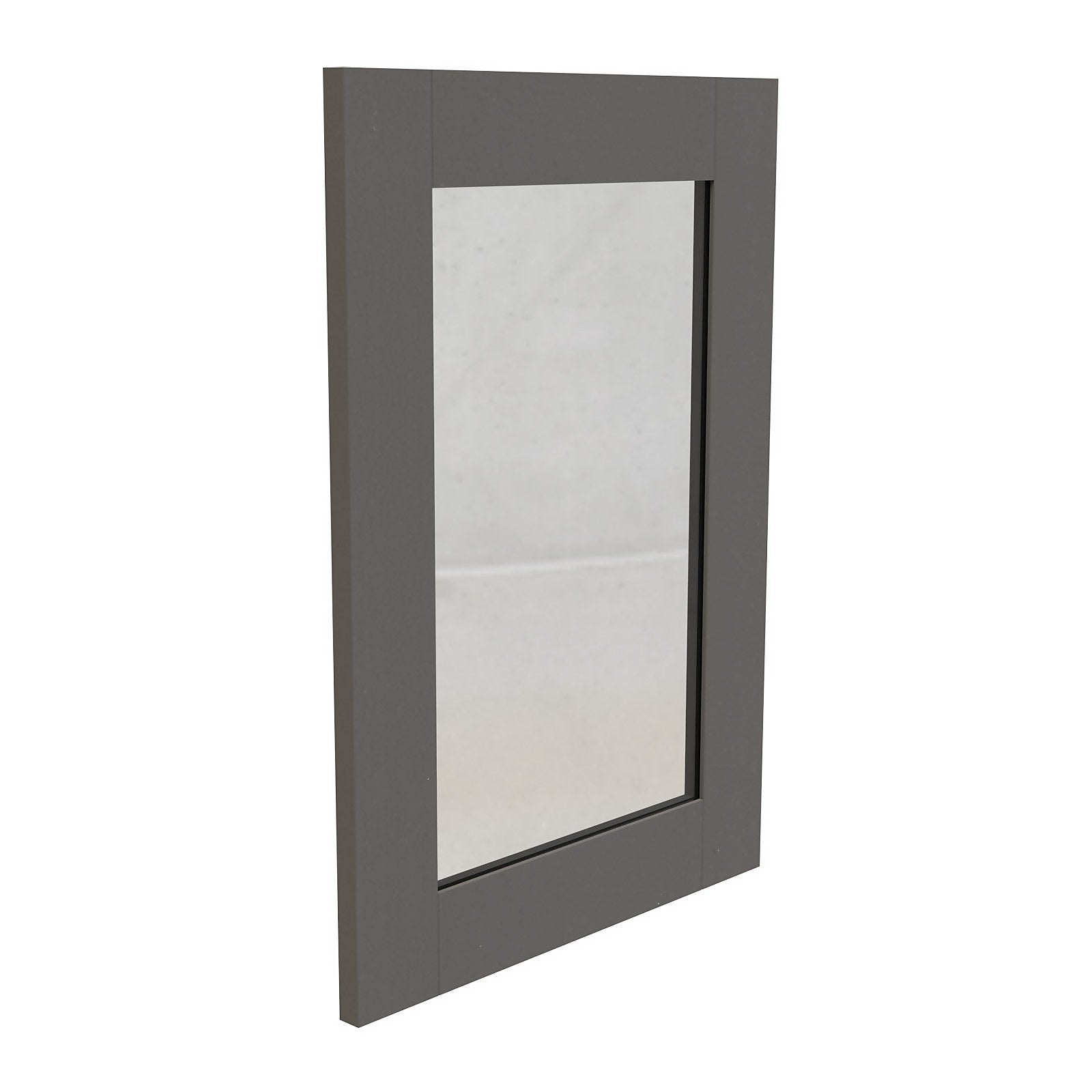 Classic Shaker Glass Kitchen Cabinet Door (W)497mm - Dark Grey thumbnail