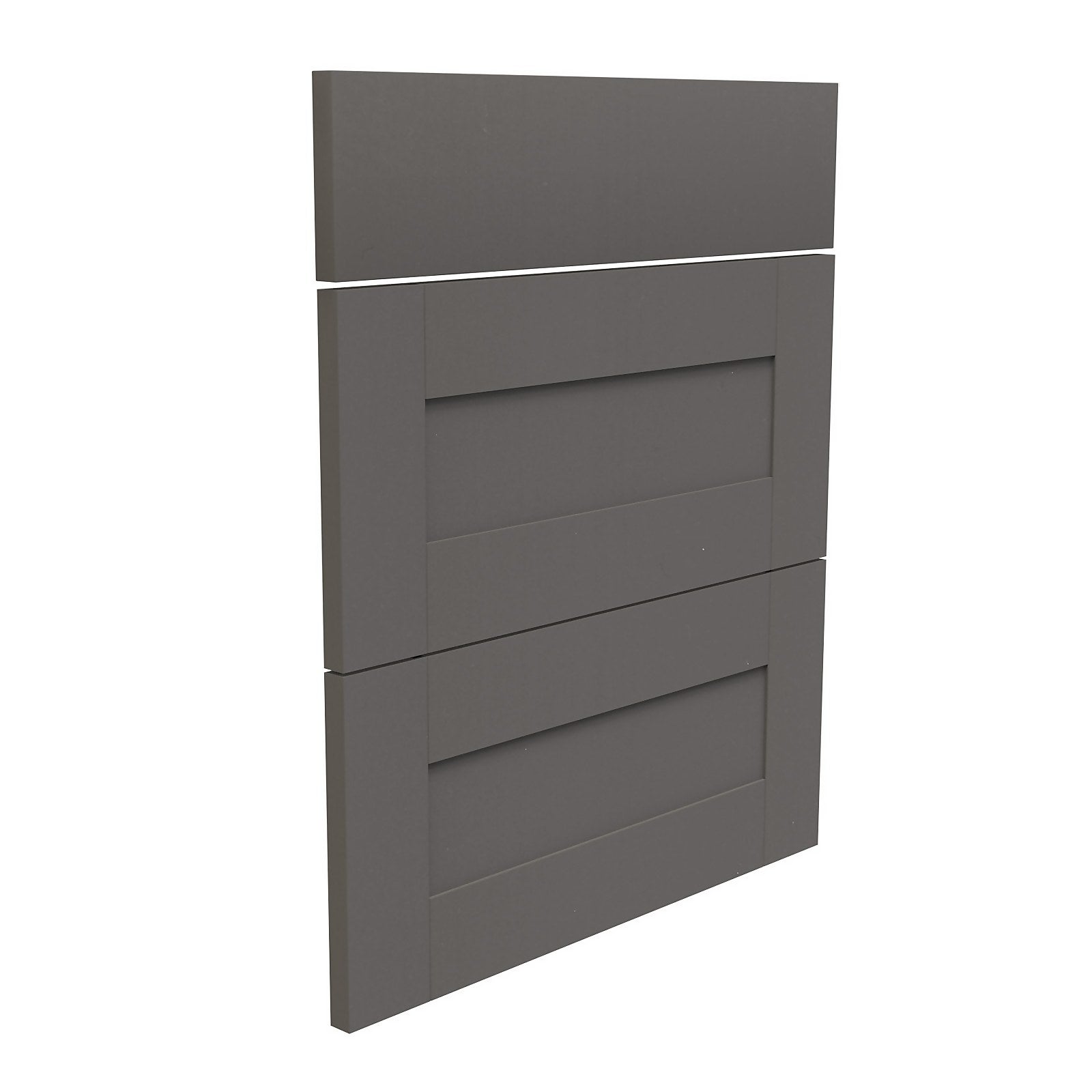 Classic Shaker Kitchen 3 Drawer fronts (W)597mm - Dark Grey thumbnail