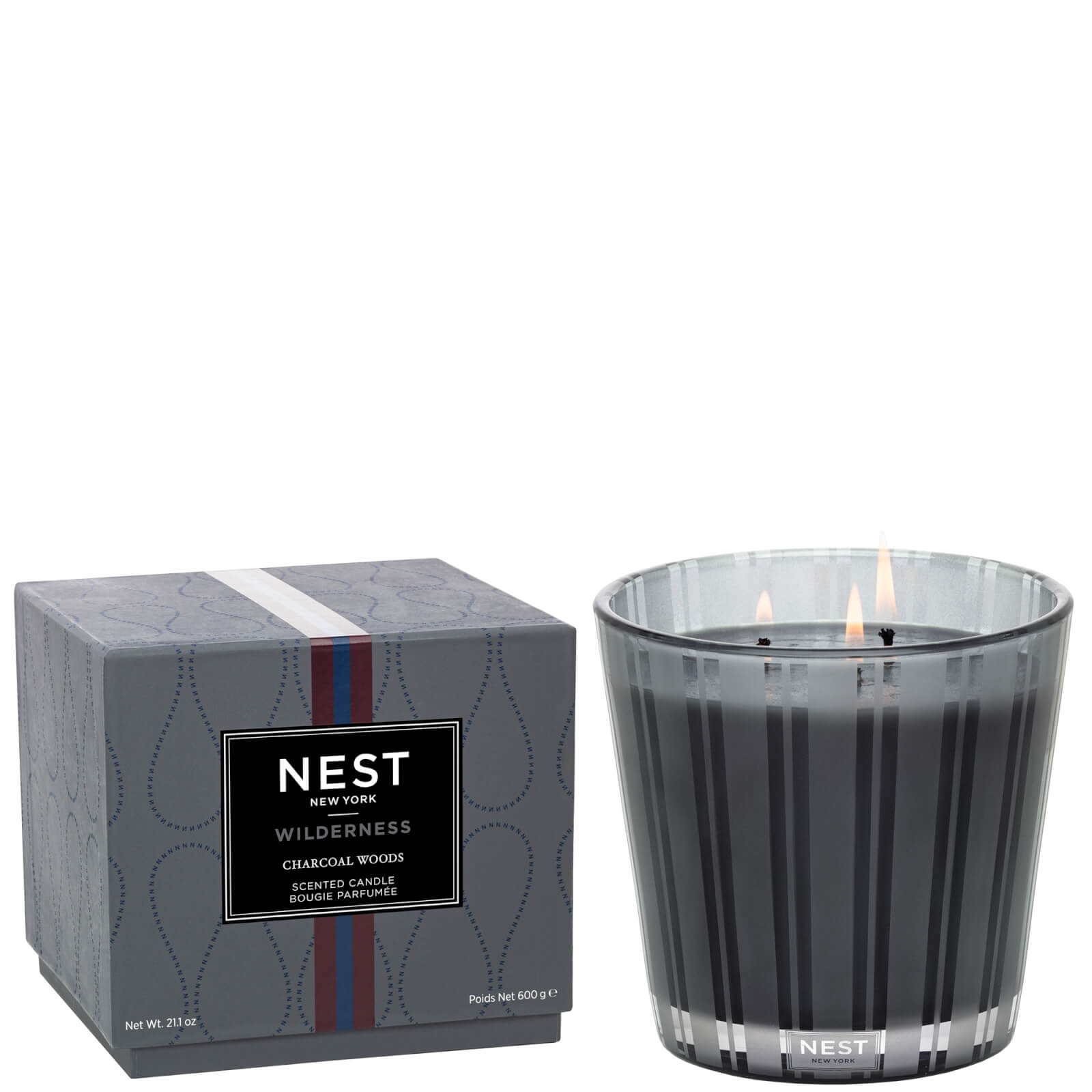 NEST NEW YORK CHARCOAL WOODS 3-WICK CANDLE 630ML