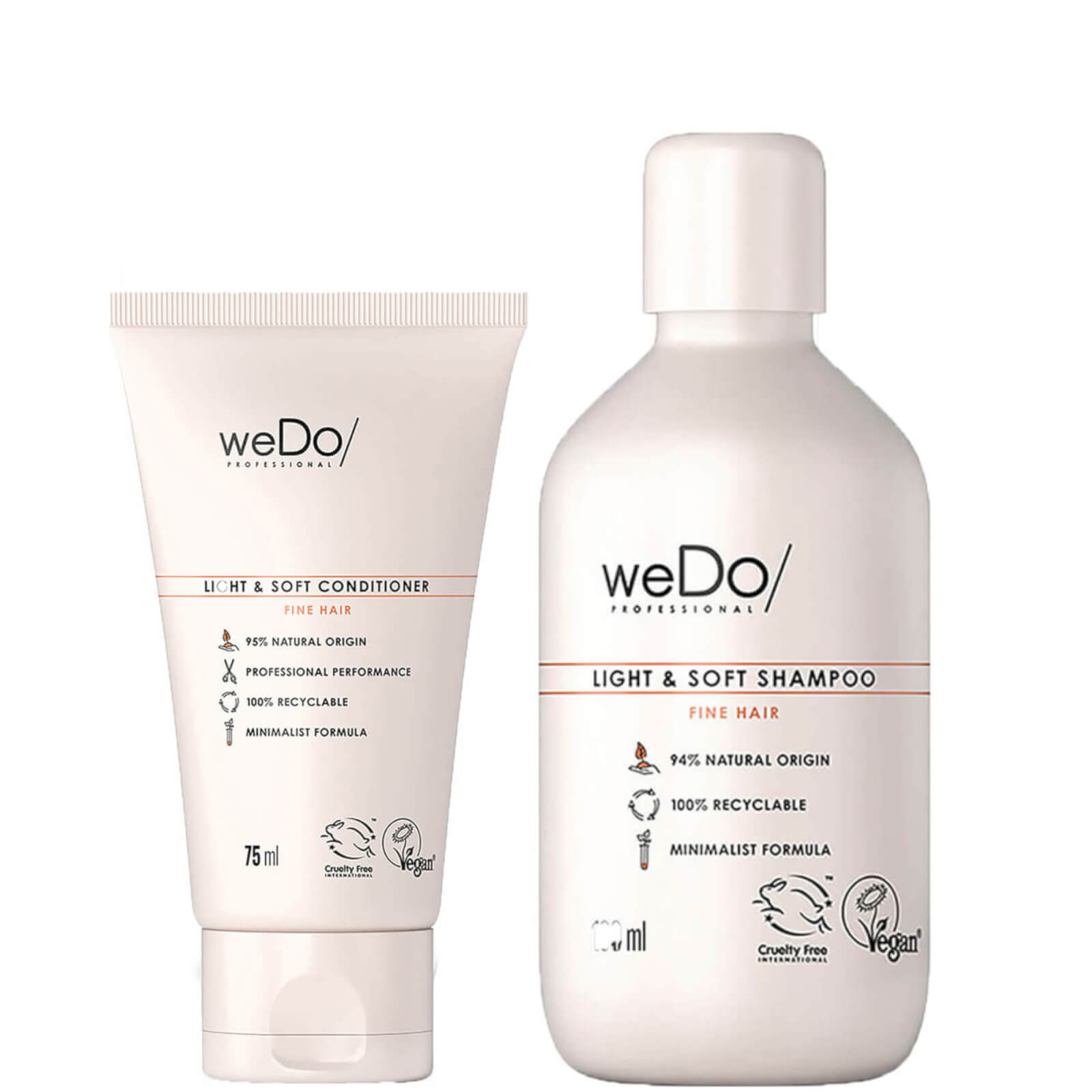 WeDo/ Professional Light and Soft Shampoo and Conditioner Trial Regime Bundle