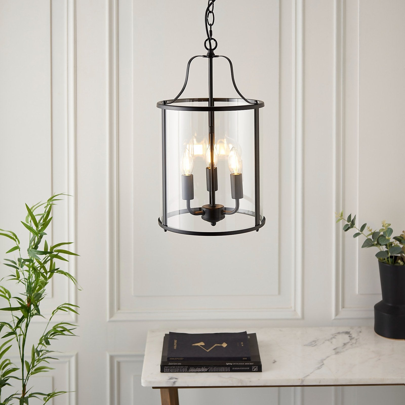 Homebase Edit - Chester 3 Light Pendant - Black thumbnail