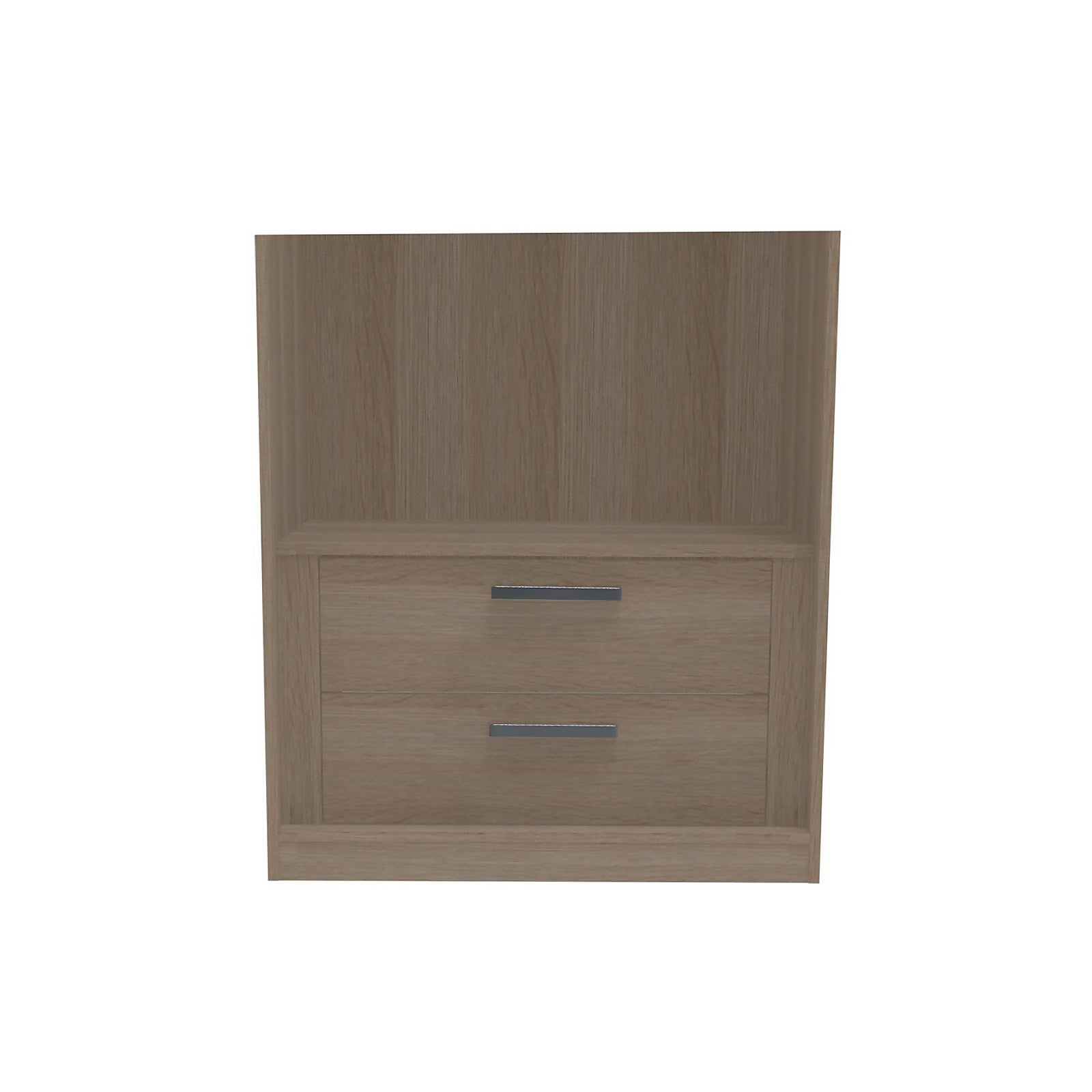 House Beautiful Fitted Bedroom Internal Built-In Two Drawer Unit for Double Wardrobe - Oak Effect thumbnail