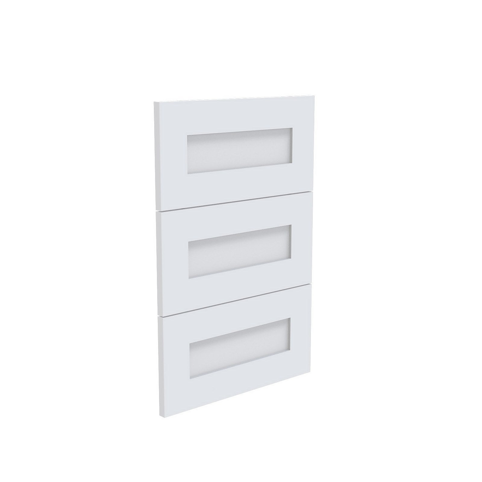 House Beautiful Realm Narrow Chest of Drawers Fronts - White Shaker thumbnail