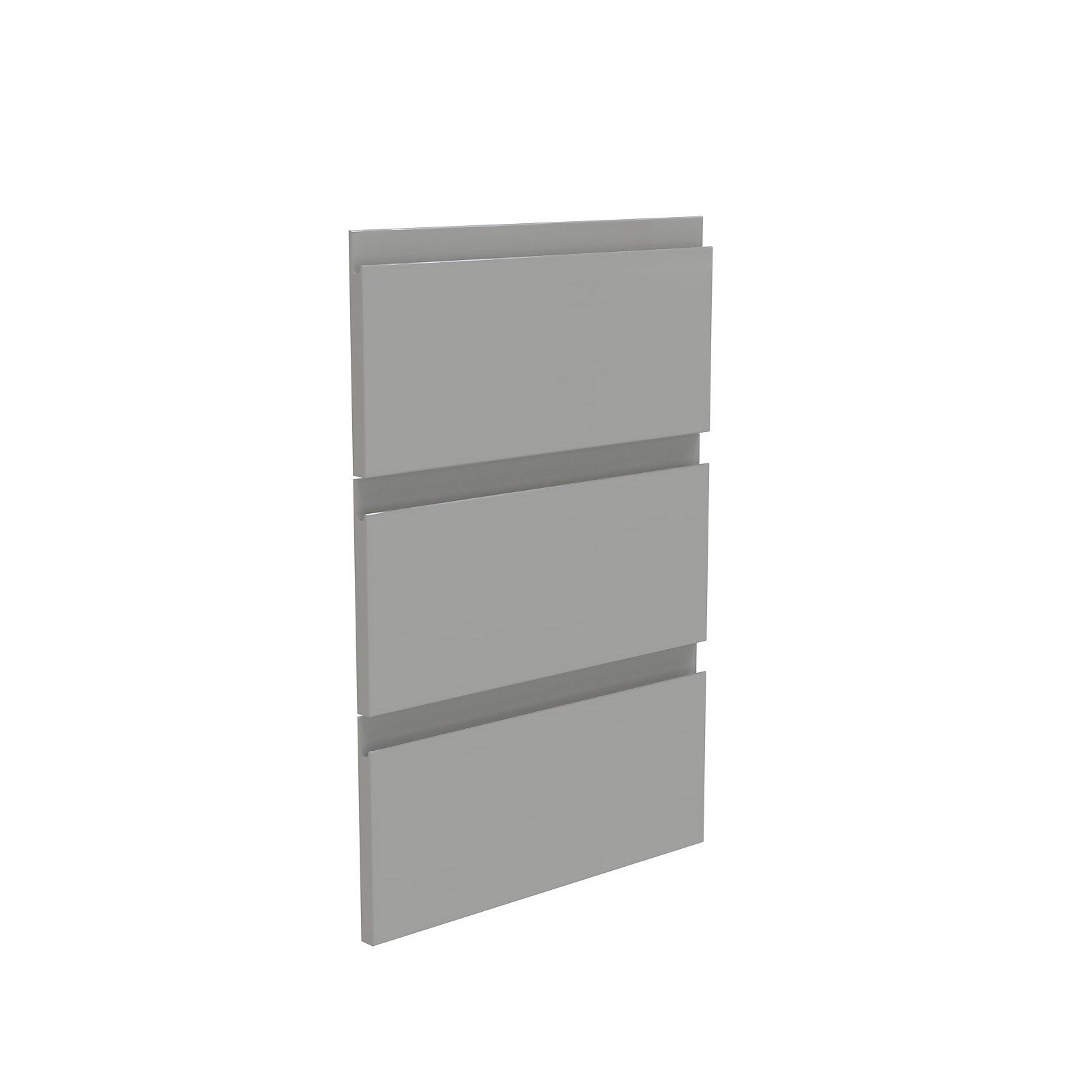 House Beautiful Escape Narrow Chest of Drawers Fronts - Gloss Grey Handleless thumbnail