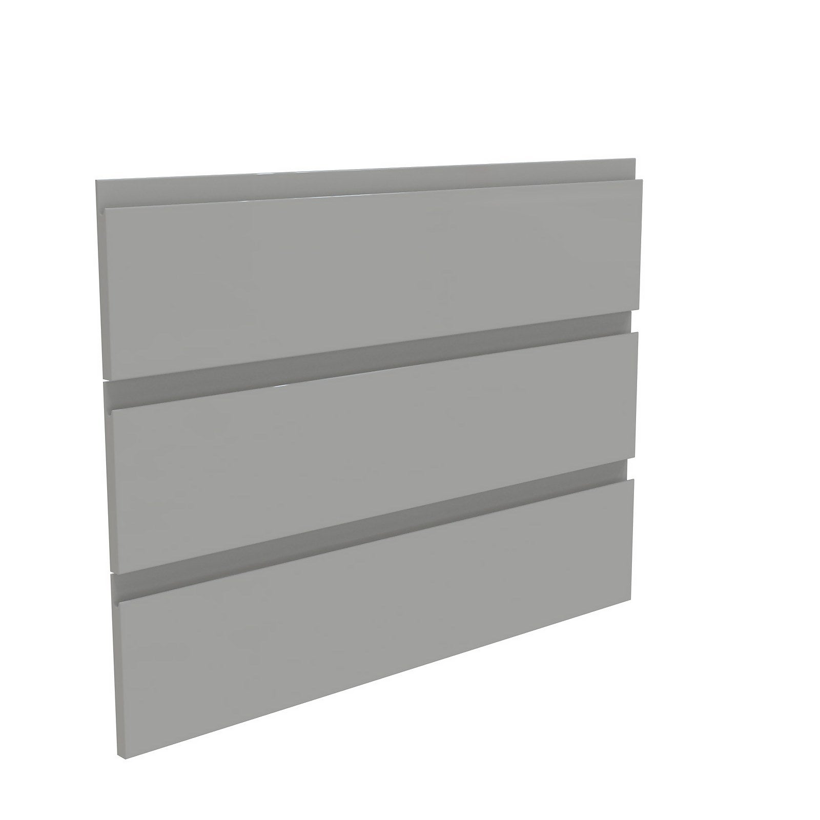 House Beautiful Escape Wide Chest of Drawers Fronts - Gloss Grey Handleless thumbnail