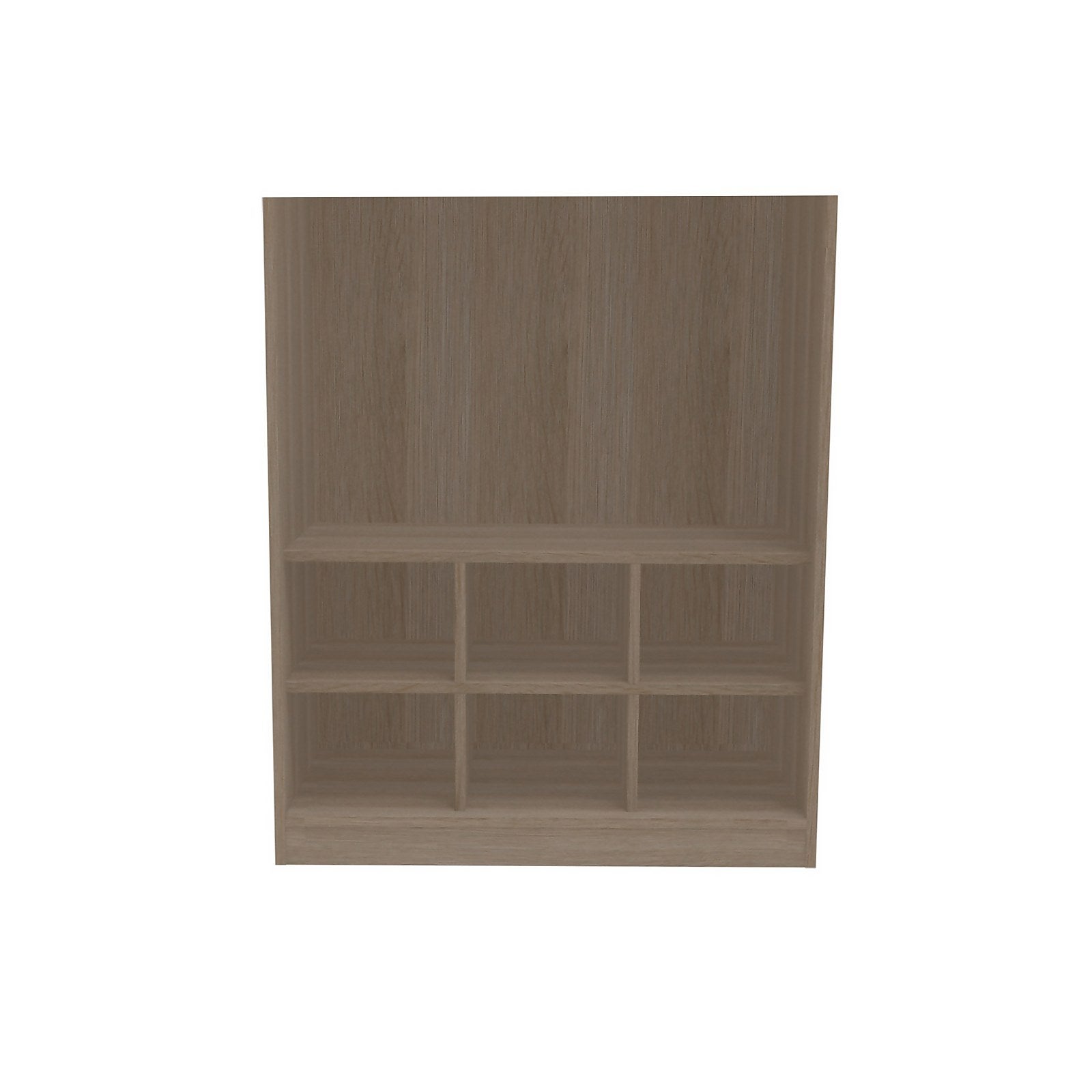 House Beautiful Fitted Bedroom Internal Pigeon Hole Storage Unit for Double Wardrobe - Oak Effect thumbnail