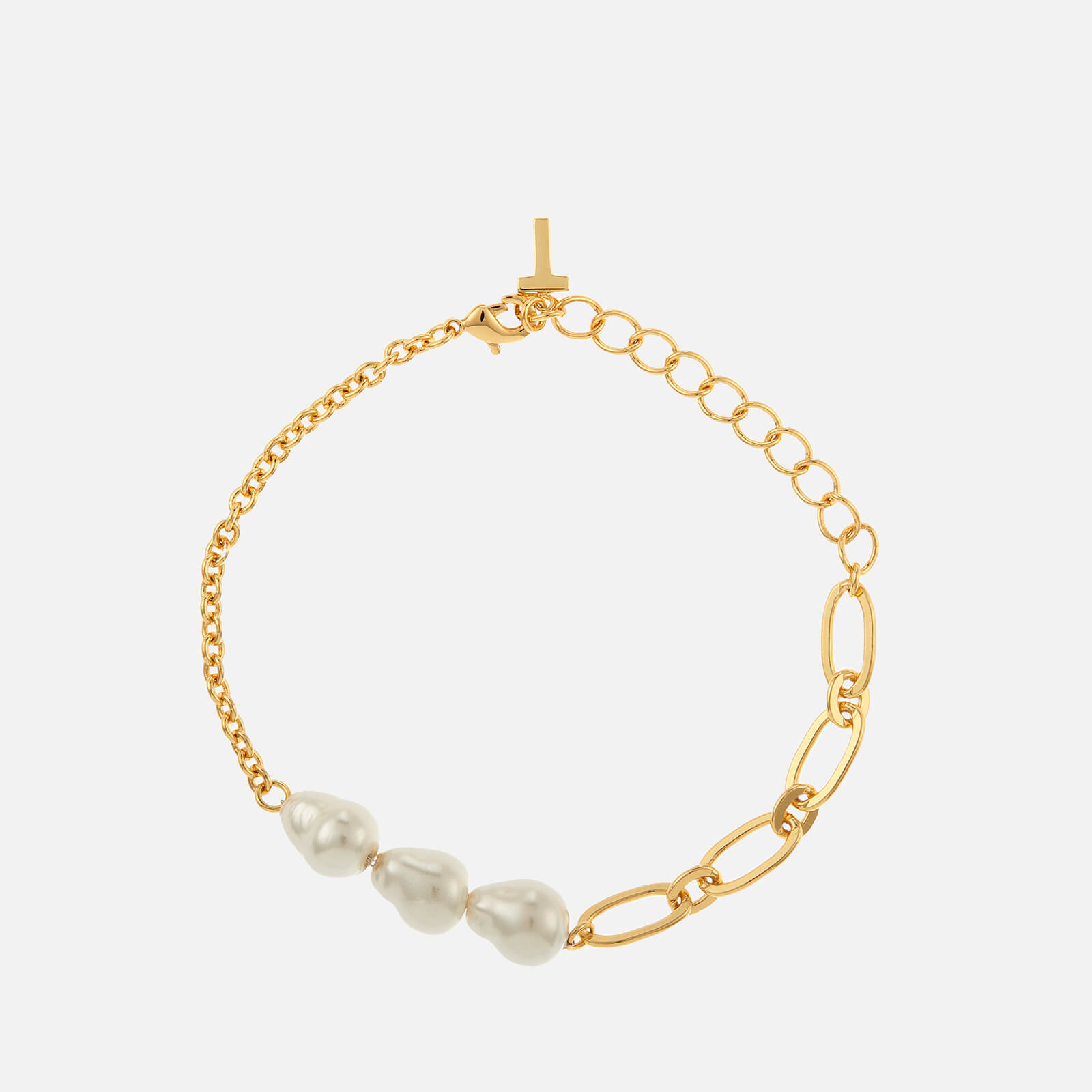 Ted Baker Women's Peresha: Pearly Chain Bracelet - Gold Tone/Pearl
