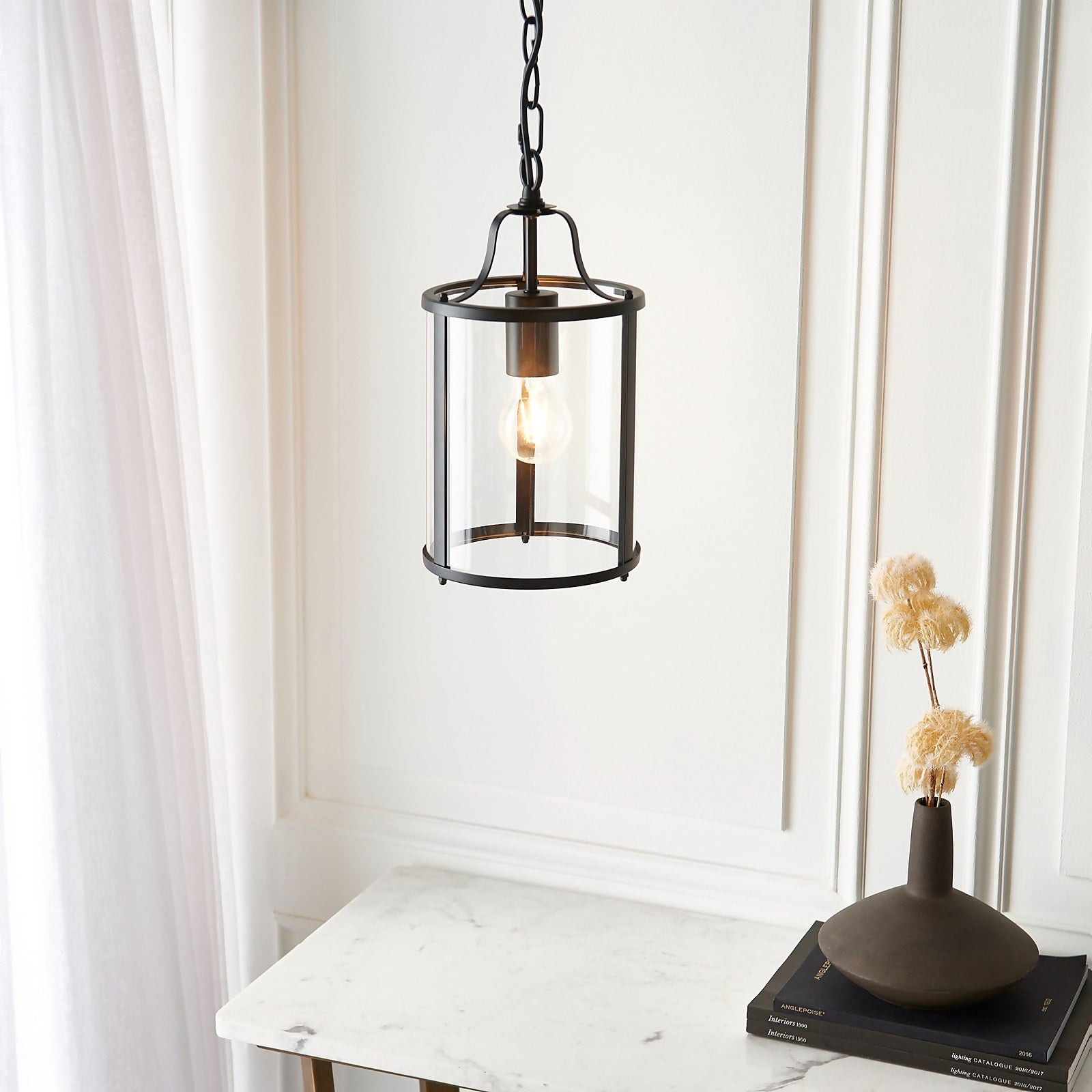 Homebase Edit - Chester Single Pendant Light - Black thumbnail