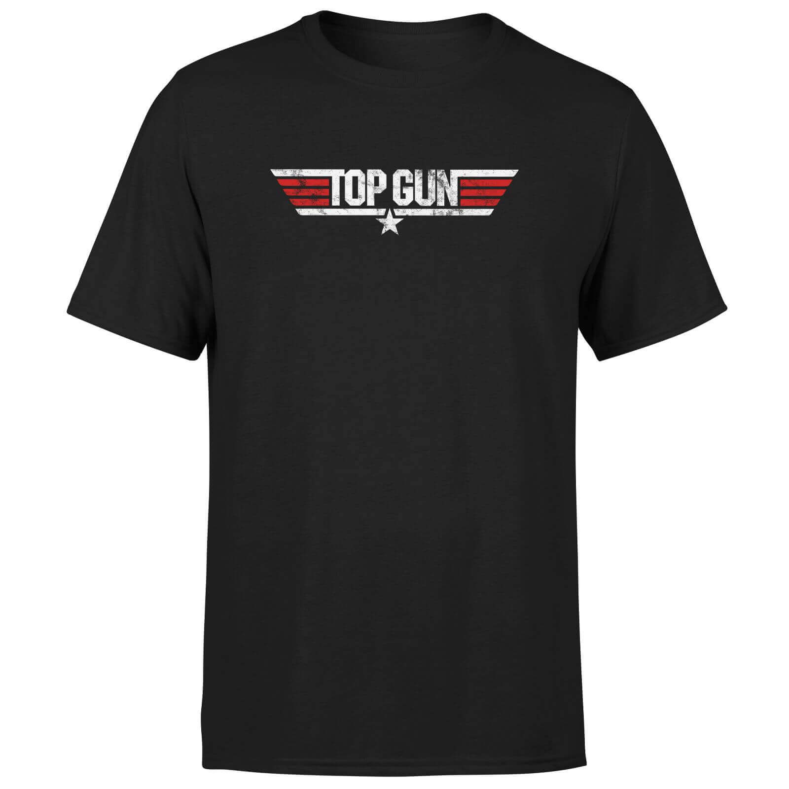 Top Gun Classic Logo Unisex T-Shirt - Black - M - Zwart