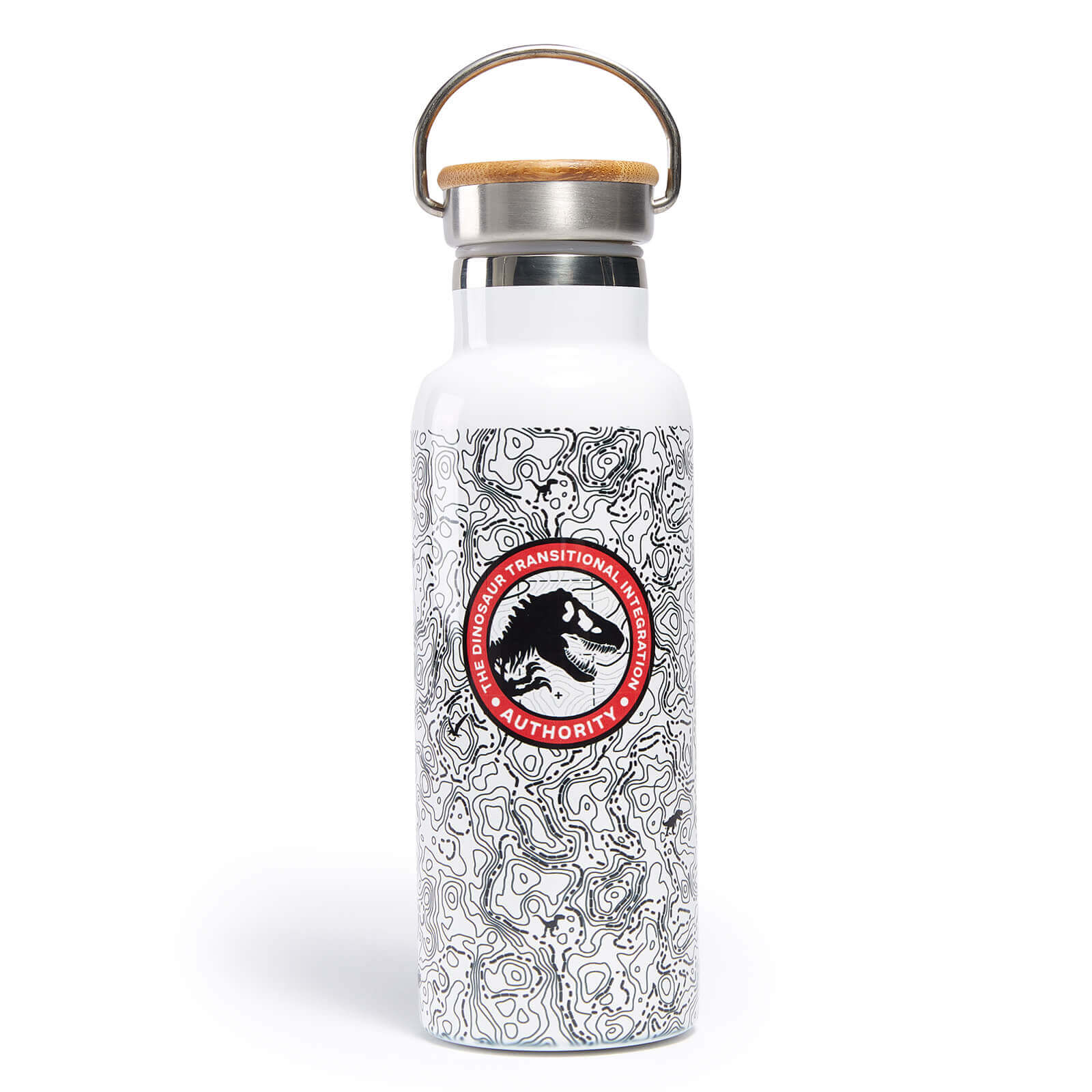 

Jurassic World DTIA Emblem Portable Insulated Water Bottle - White