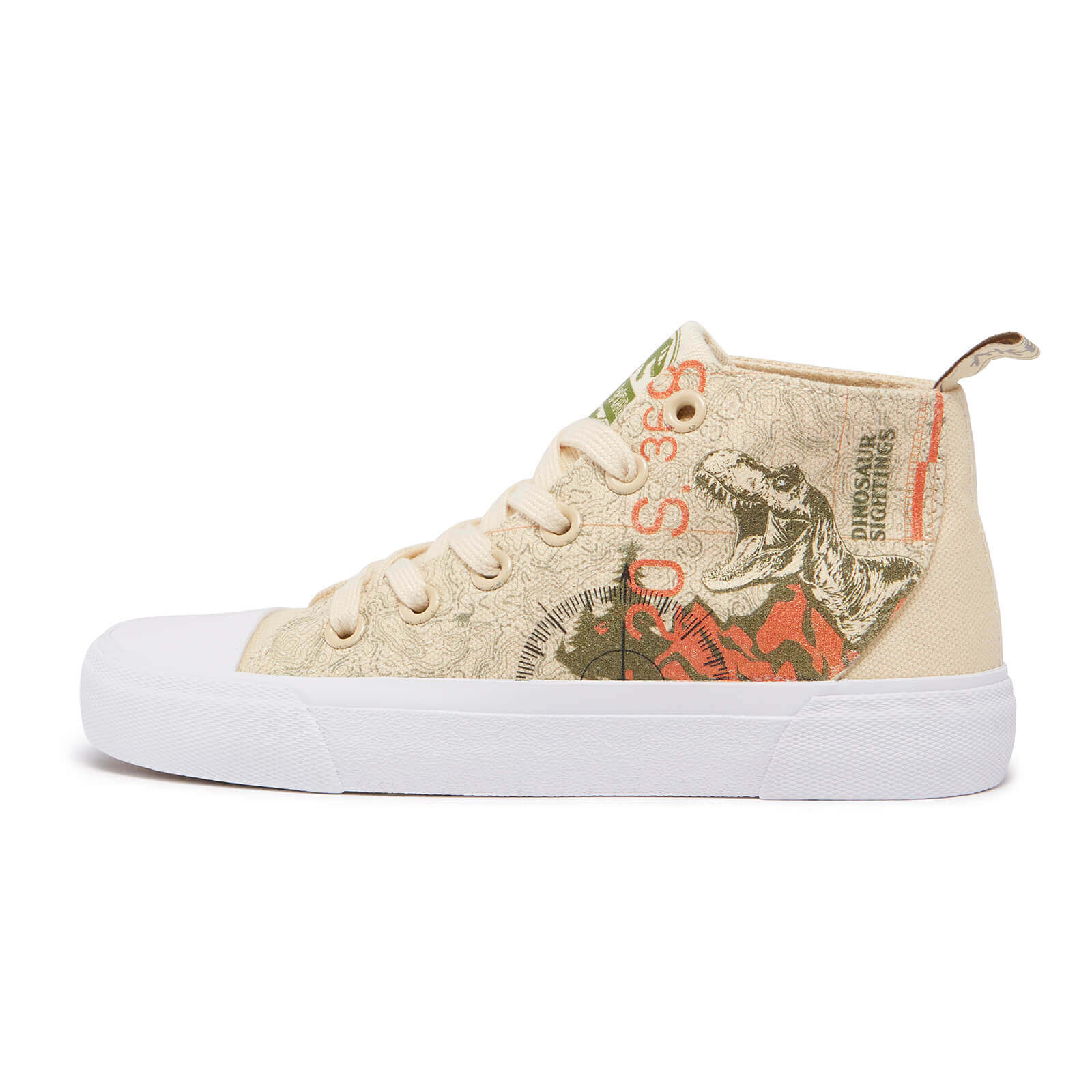 Akedo x Jurassic World Kids' Cream Signature High Top - UK Kids 12 / EU30.5