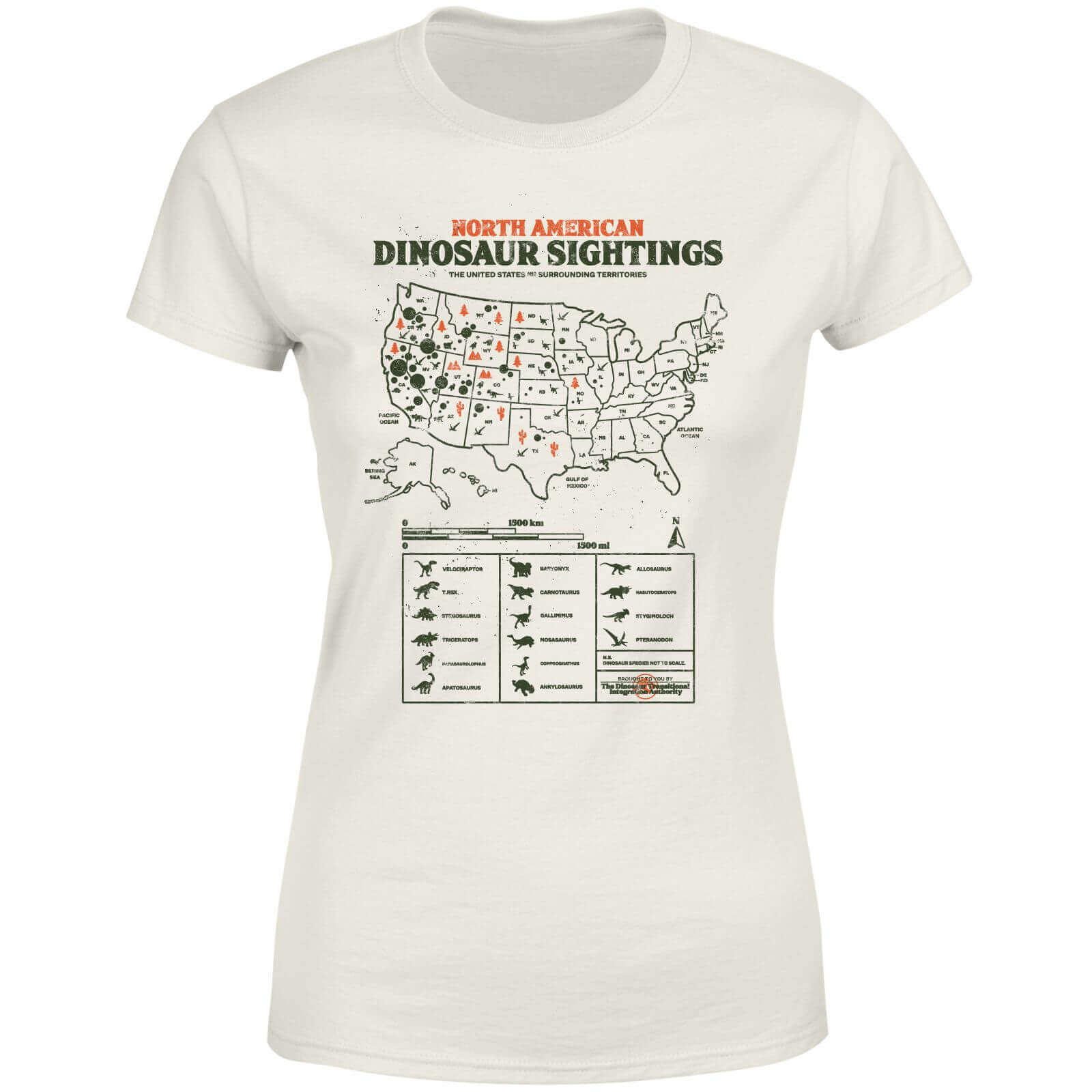 Jurassic World Dinosaur Sightings Women's T-Shirt - Cream - XXL - Cream