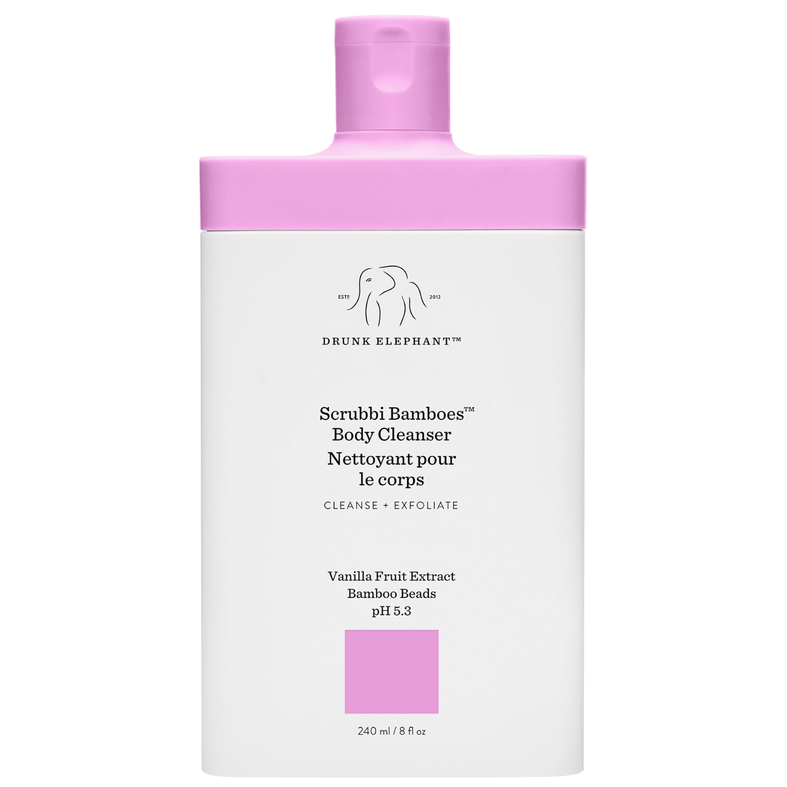 Photos - Facial / Body Cleansing Product Drunk Elephant Exclusive Scrubbi Bamboes Body Cleanser 240ml 42800701101