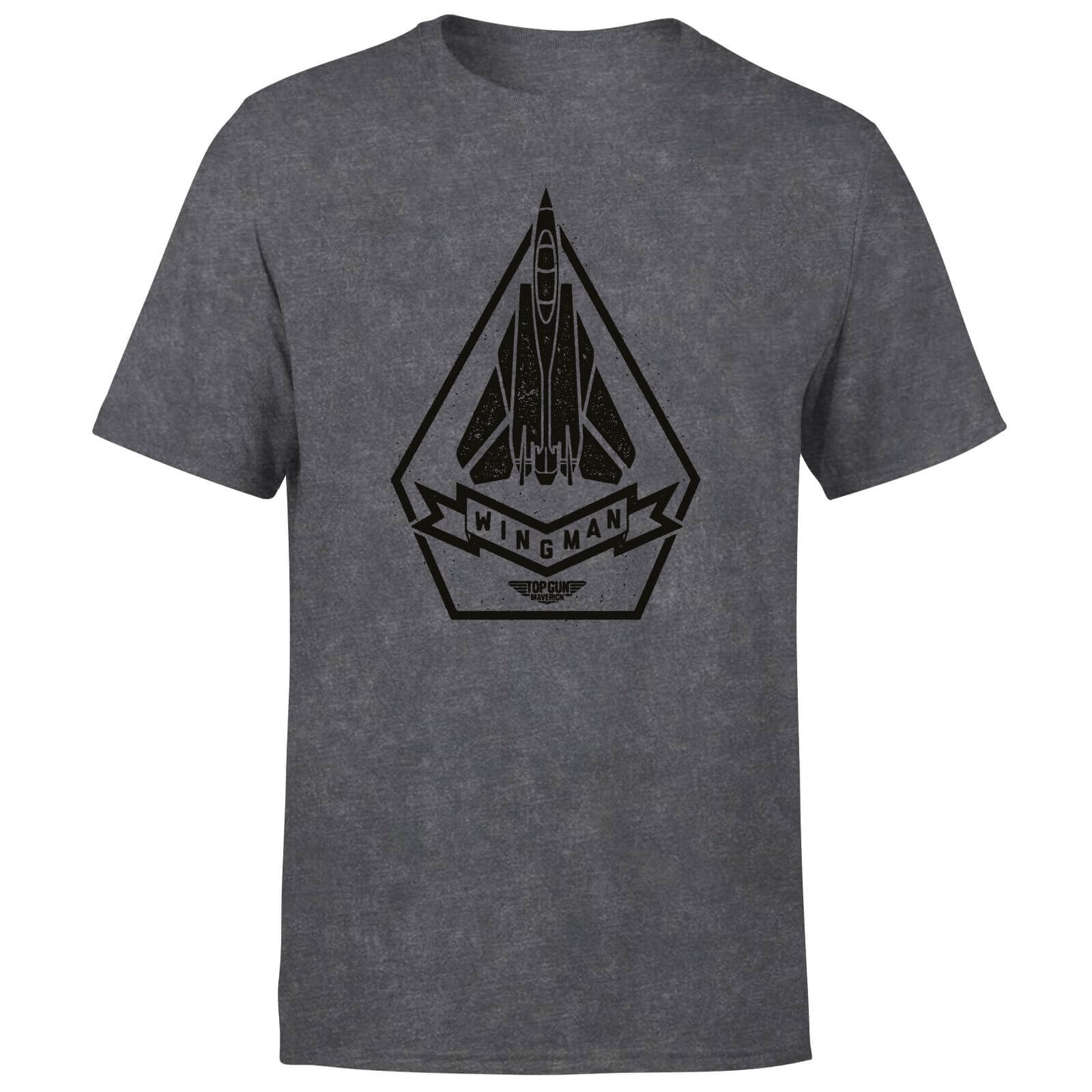 Top Gun Wingman Unisex T-Shirt - Black Acid Wash - S - Black Acid Wash