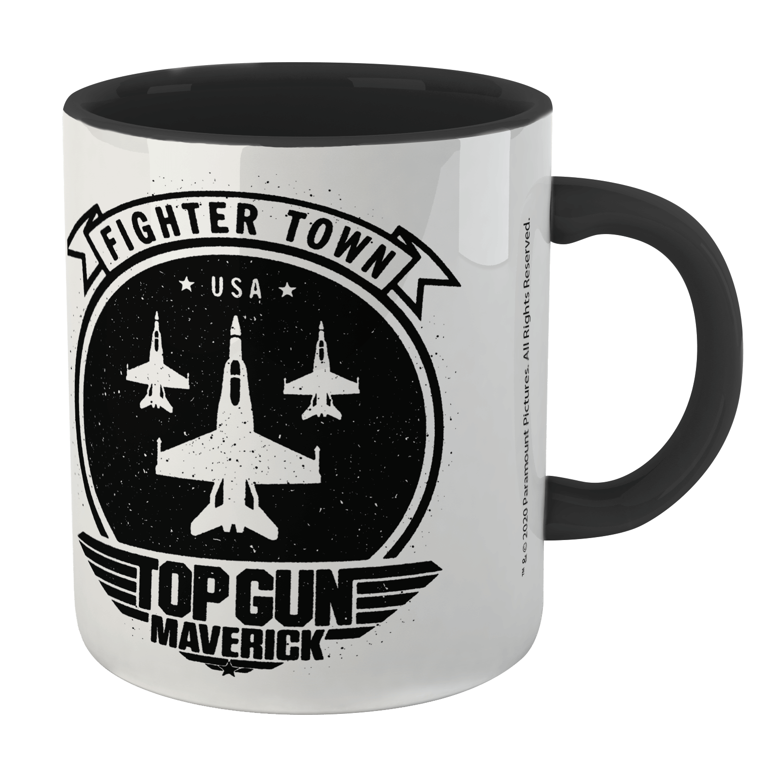 Top Gun Maverick Fighter Town USA Mug - Black
