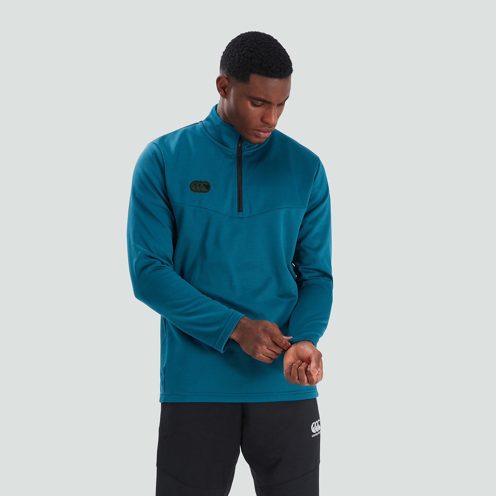 Mens 1/4 Zip Fleece Blue