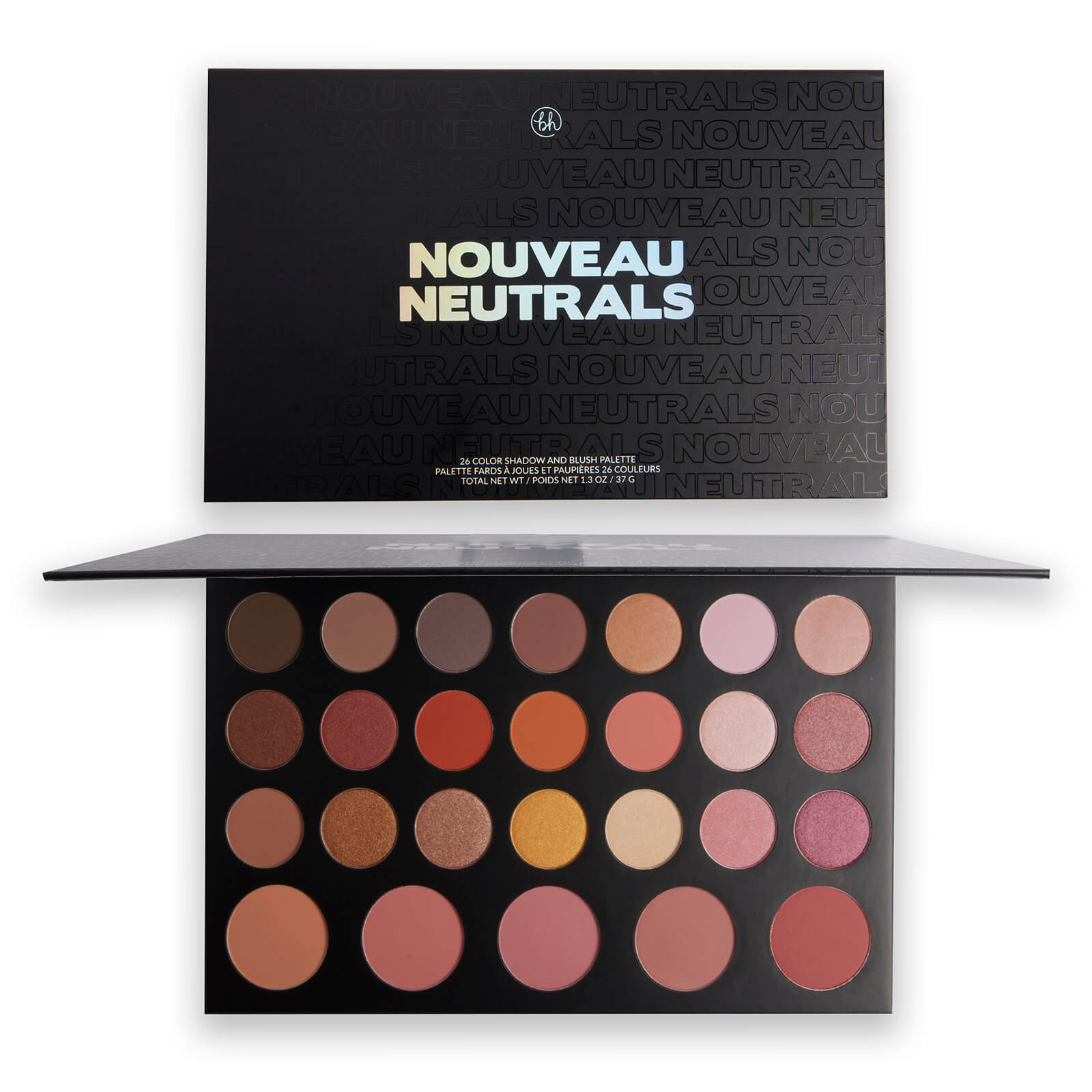 Image of BH Cosmetics Nouveau Neutrals - 26 Color Shadow and Blush Palette