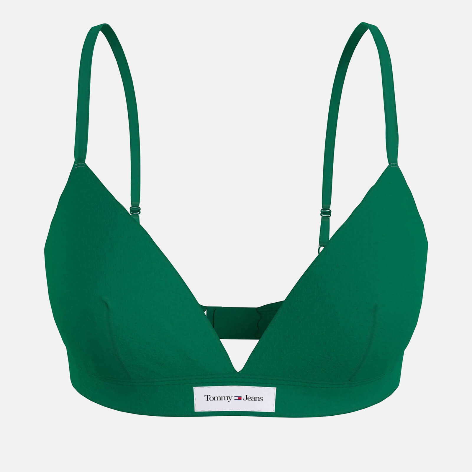 Tommy Hilfiger Unlined Recycled Cotton-Jersey Triangle Bra