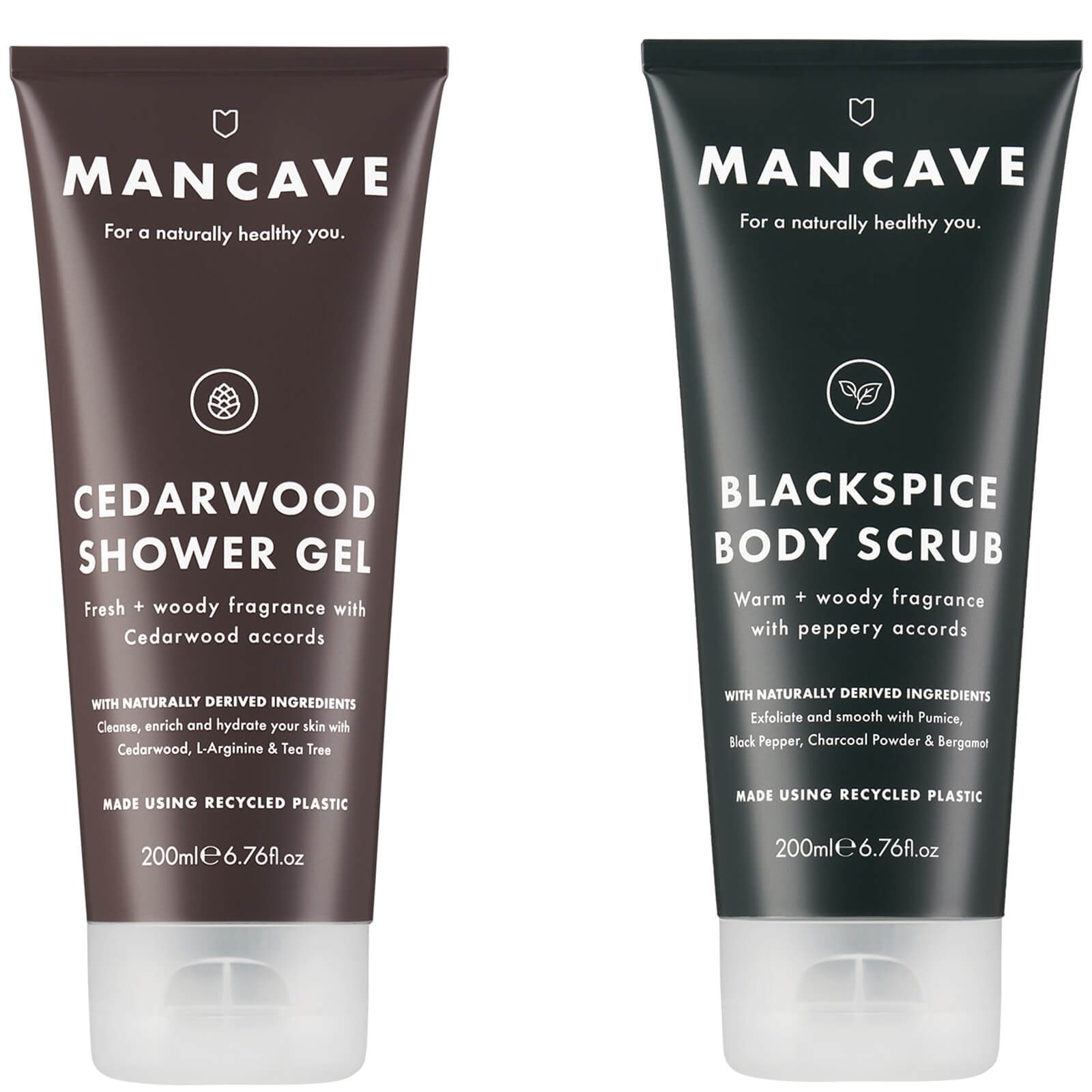 ManCave Shower Gel and Body Scrub Bundle