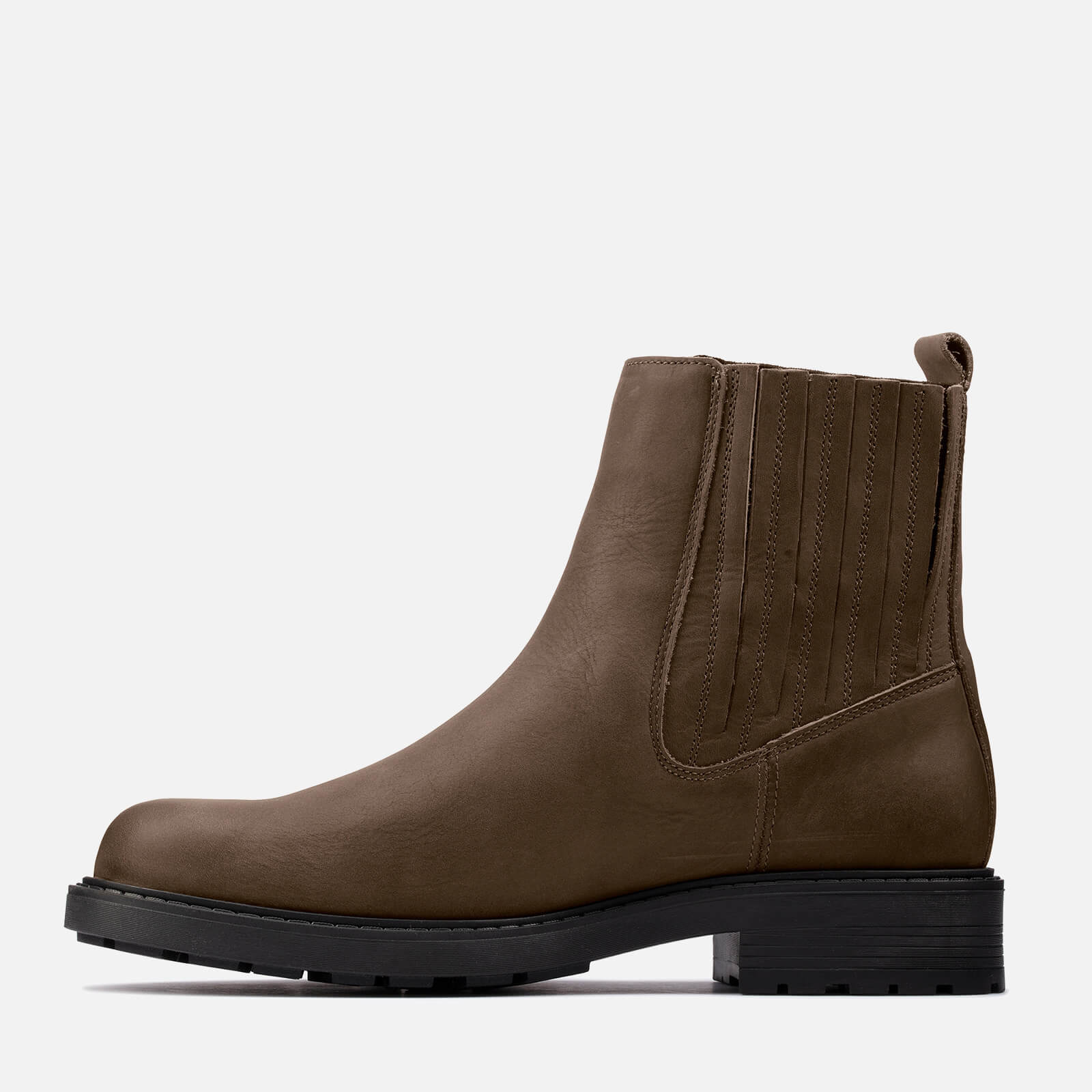 clarks orinoco 2 mid-length leather chelsea boots - uk 3
