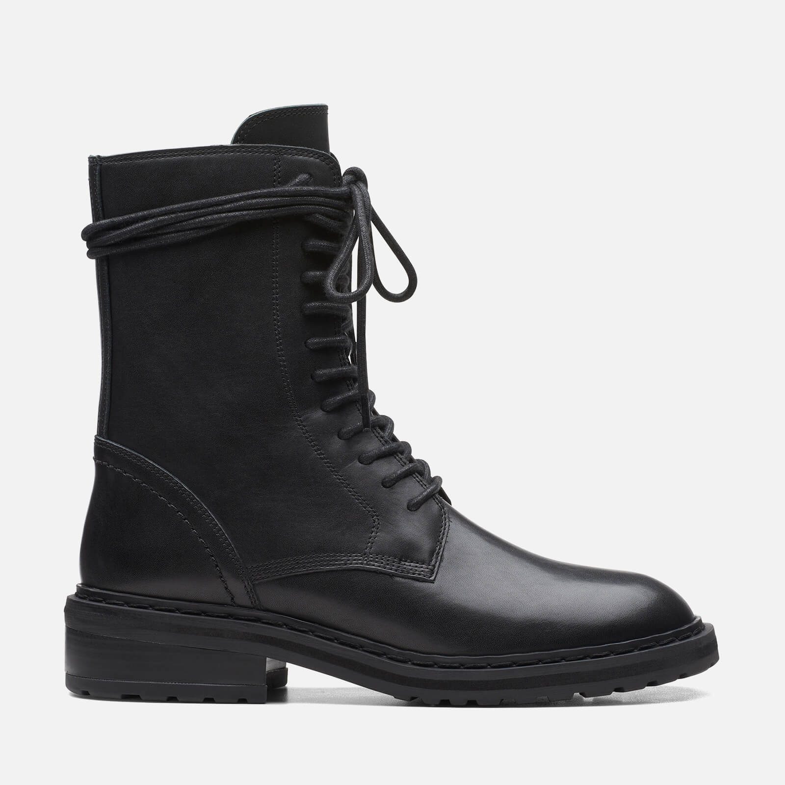 Clarks Tilham Lace Up Leather Boots - Uk 7