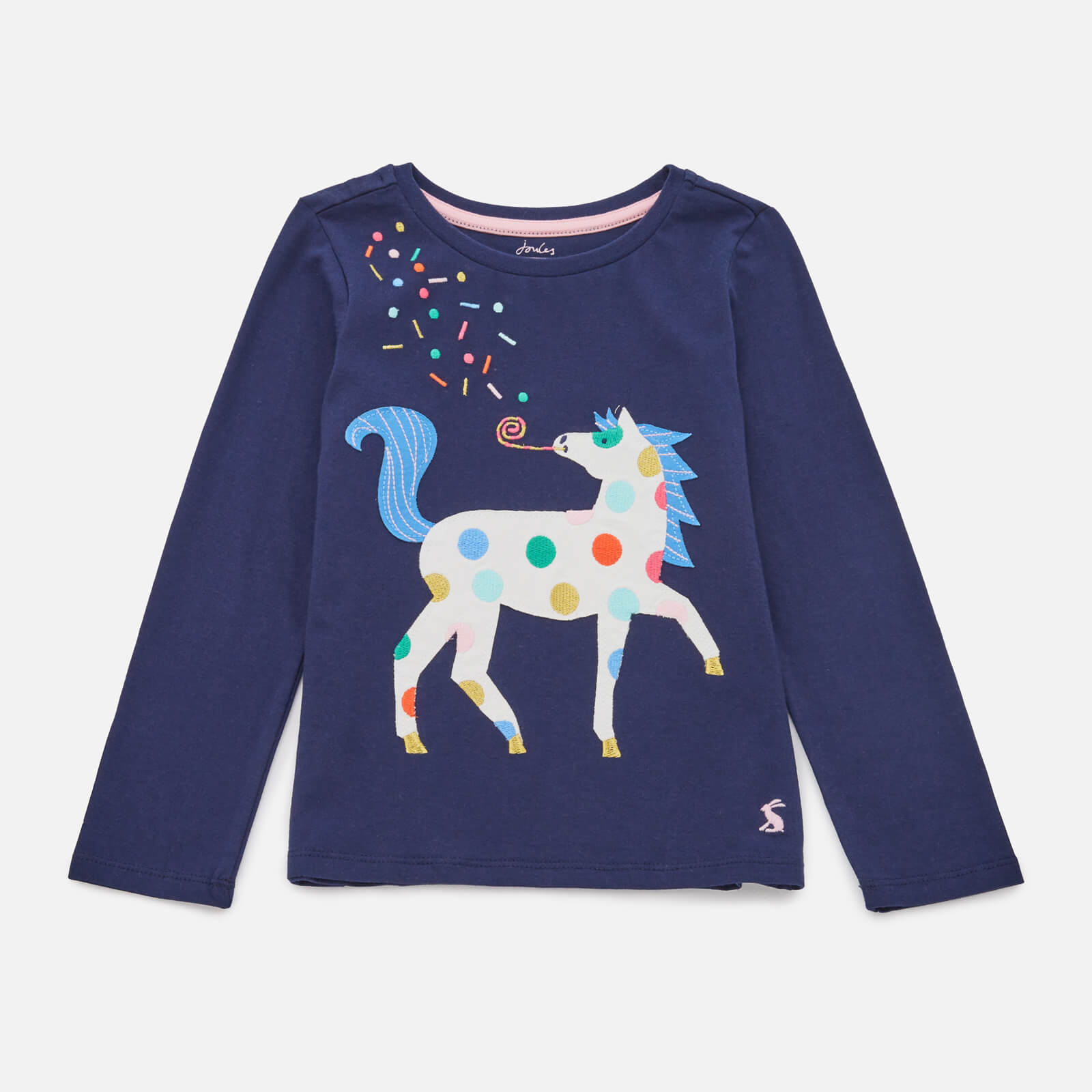 joules kids' ava cotton-jersey long sleeve top - 4 years