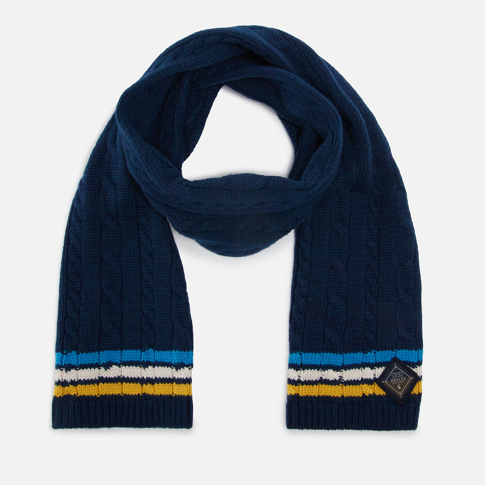 joules kids' hartlow cable-knit scarf