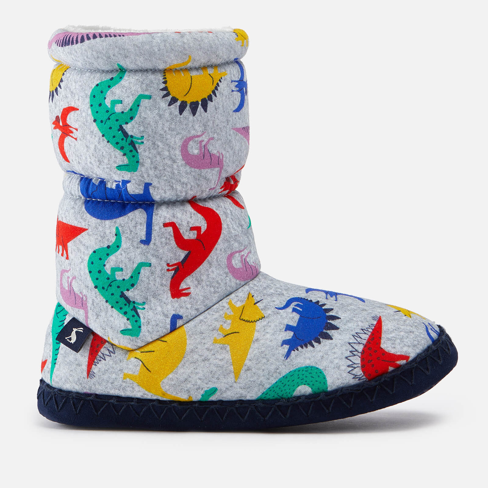 Joules Kids' Padabout Jersey and Faux Fur Slipper Boots - S