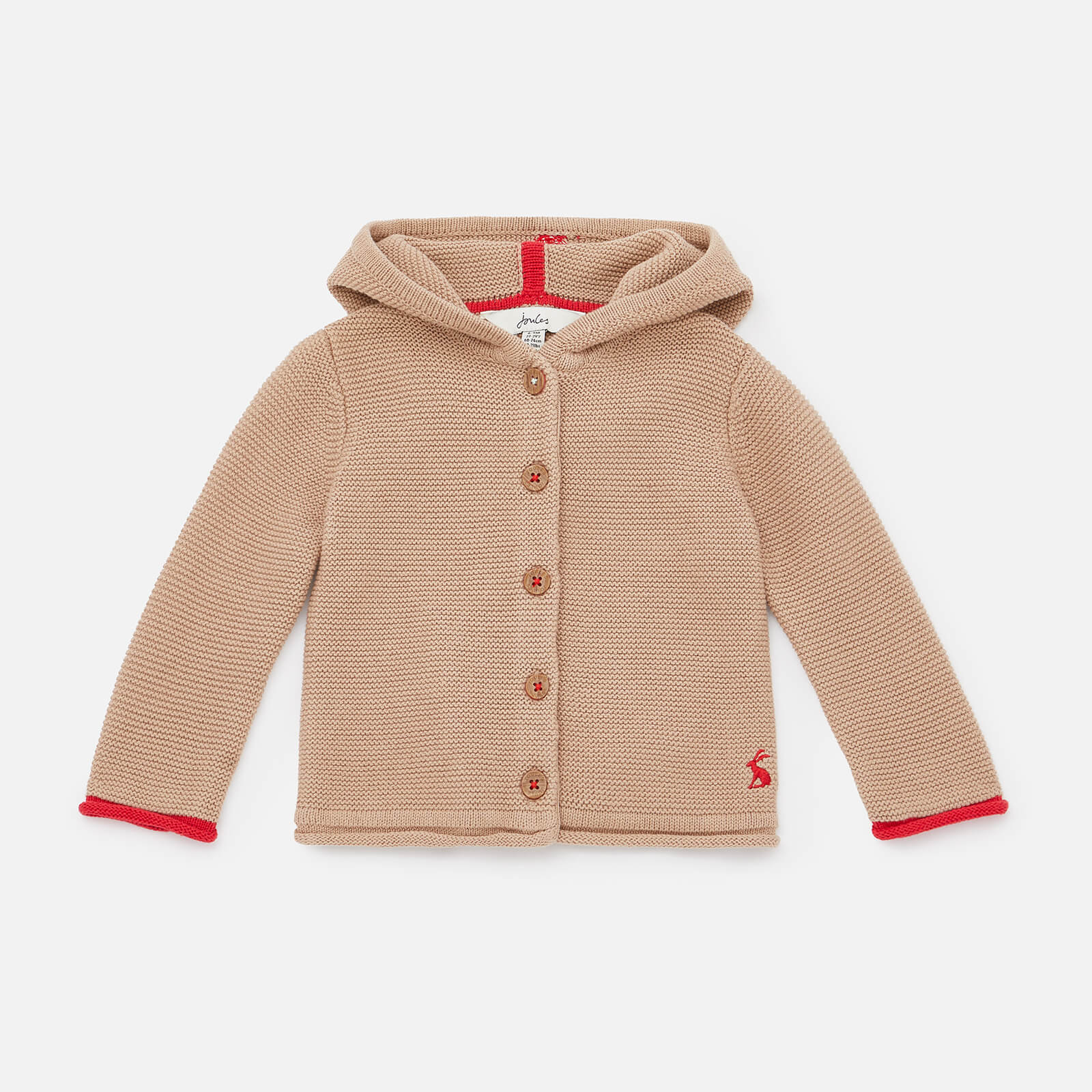 joules babies' alby hooded cardigan - 6-9 months