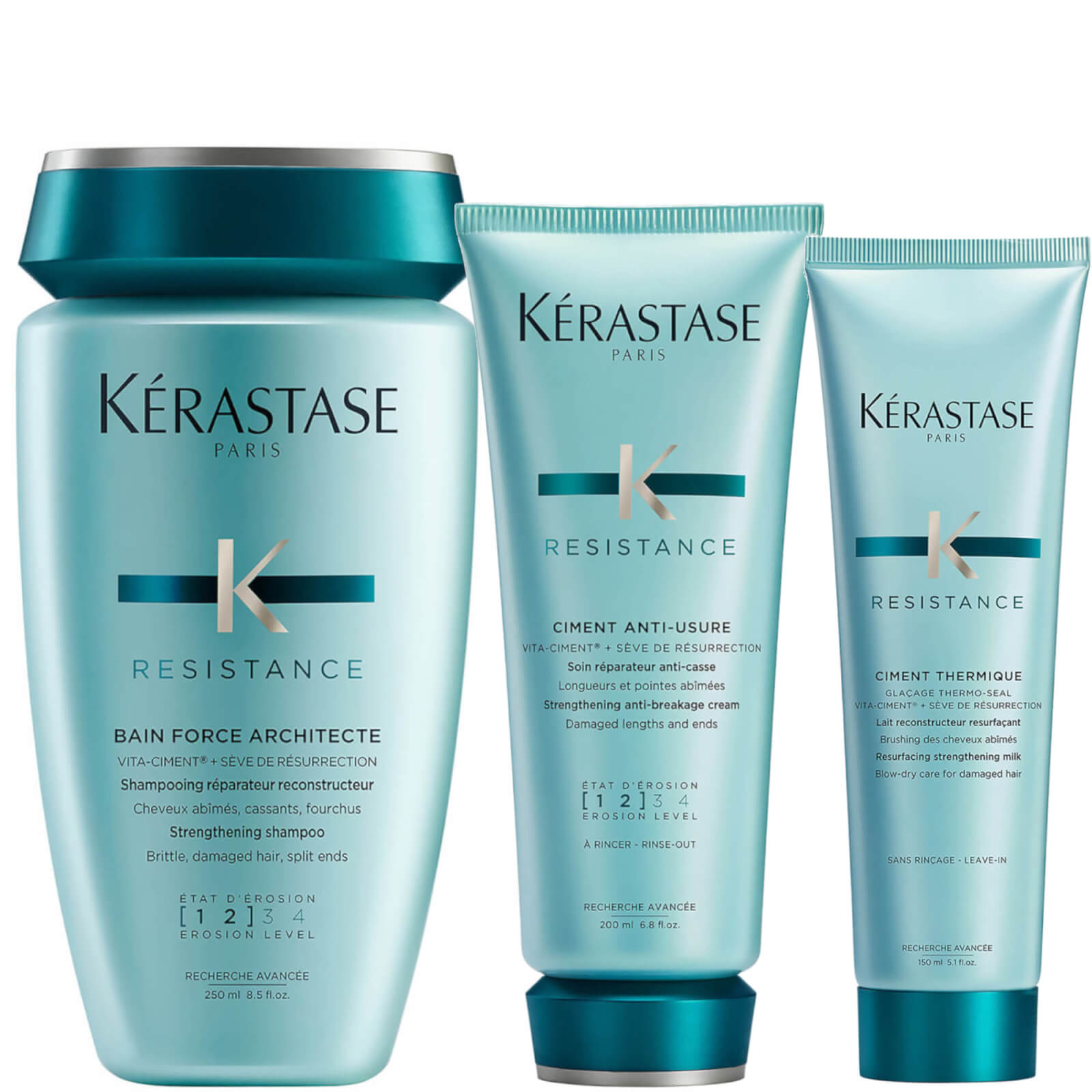 Kerastase Resistance Strengthening Trio For Fine to Medium Hair
