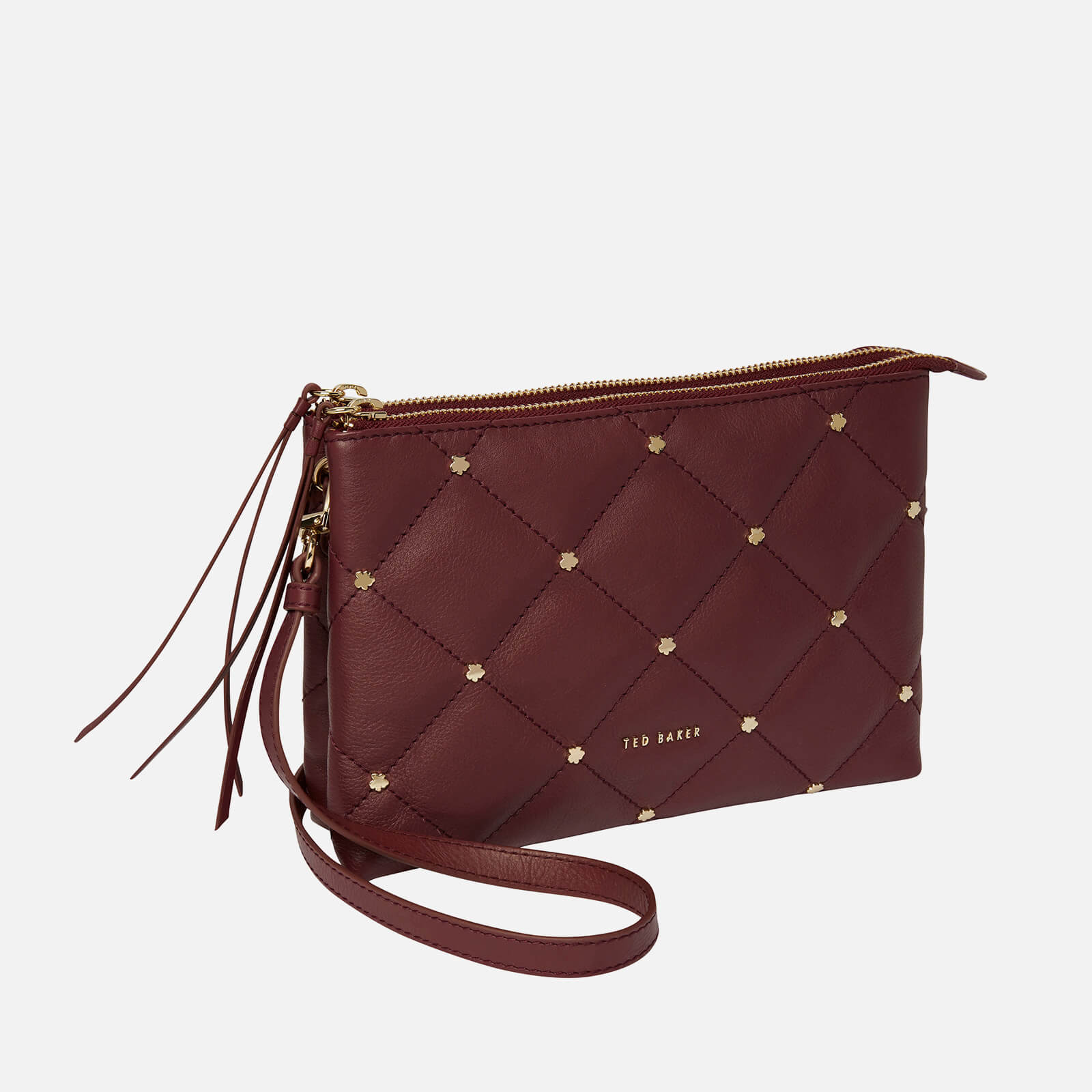 ted baker parrker quilted mini leather cross-body bag