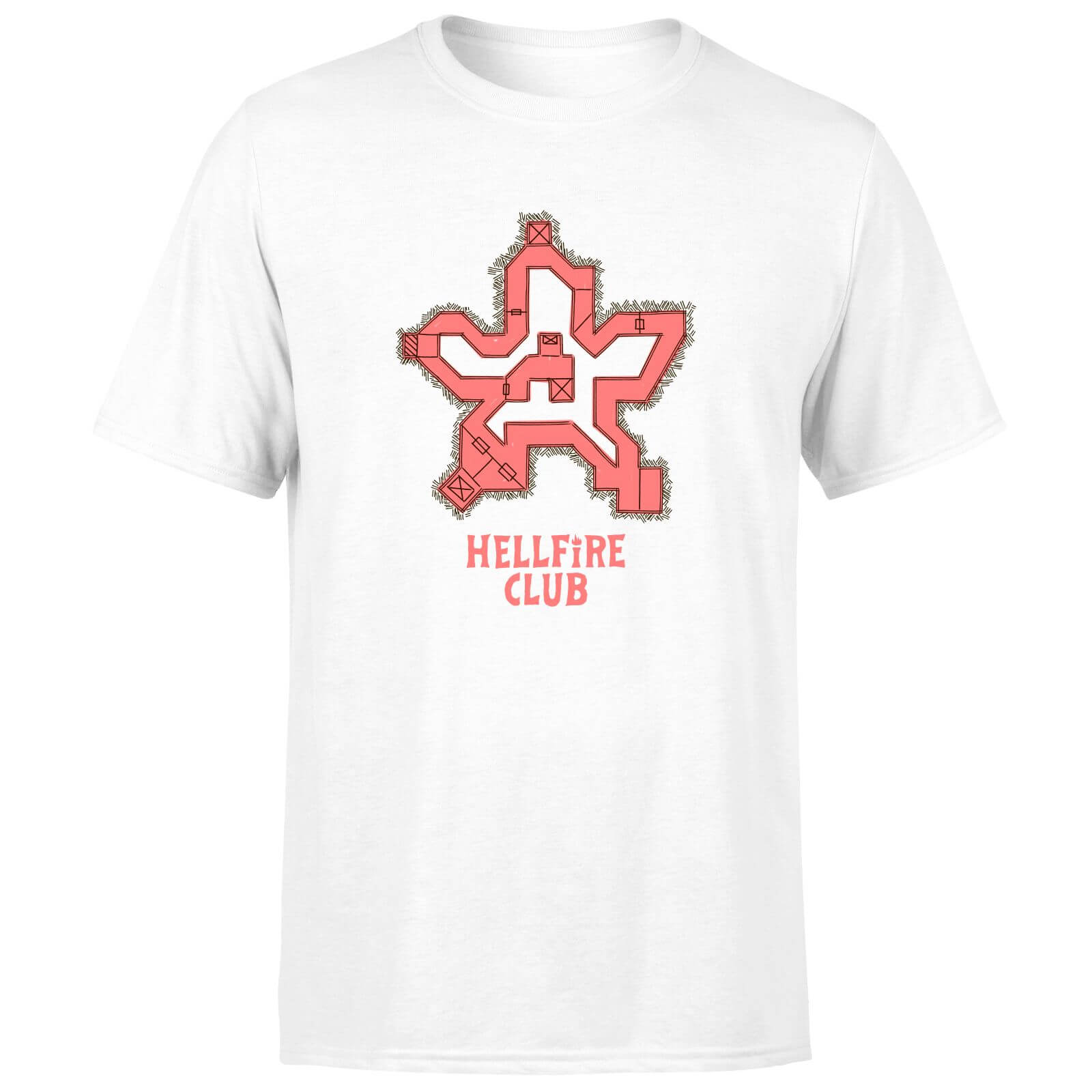 

Stranger Things Map Unisex T-Shirt - White - XXL - Bianco