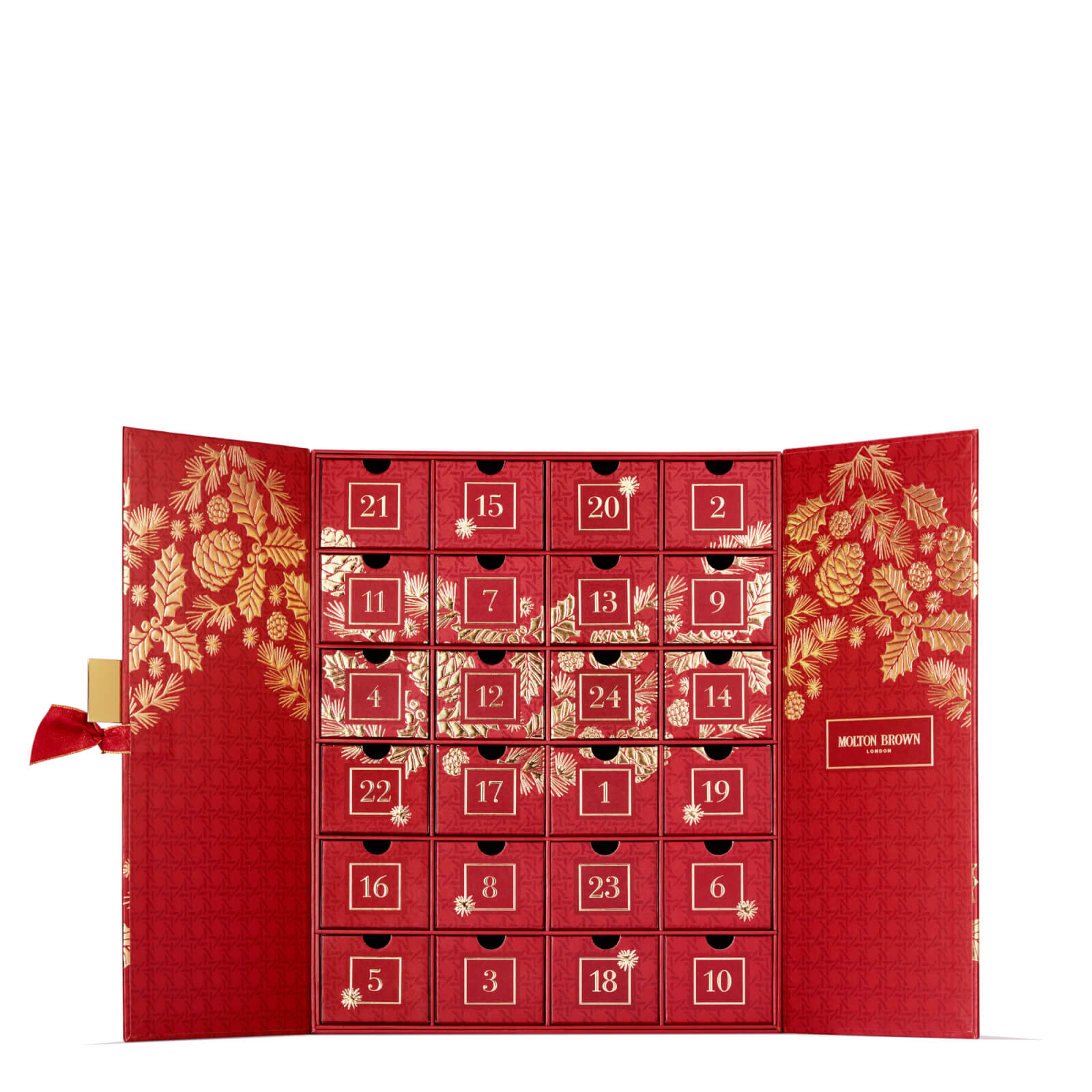 Artikel klicken und genauer betrachten! - Begin a most merry countdown with Molton Brown's Limited Edition Advent Calendar. Splendidly embossed with a golden wreath, 24 beloved Molton Brown icons, Bathing luxuries and Fragrances joyfully wait to be revealed. | im Online Shop kaufen