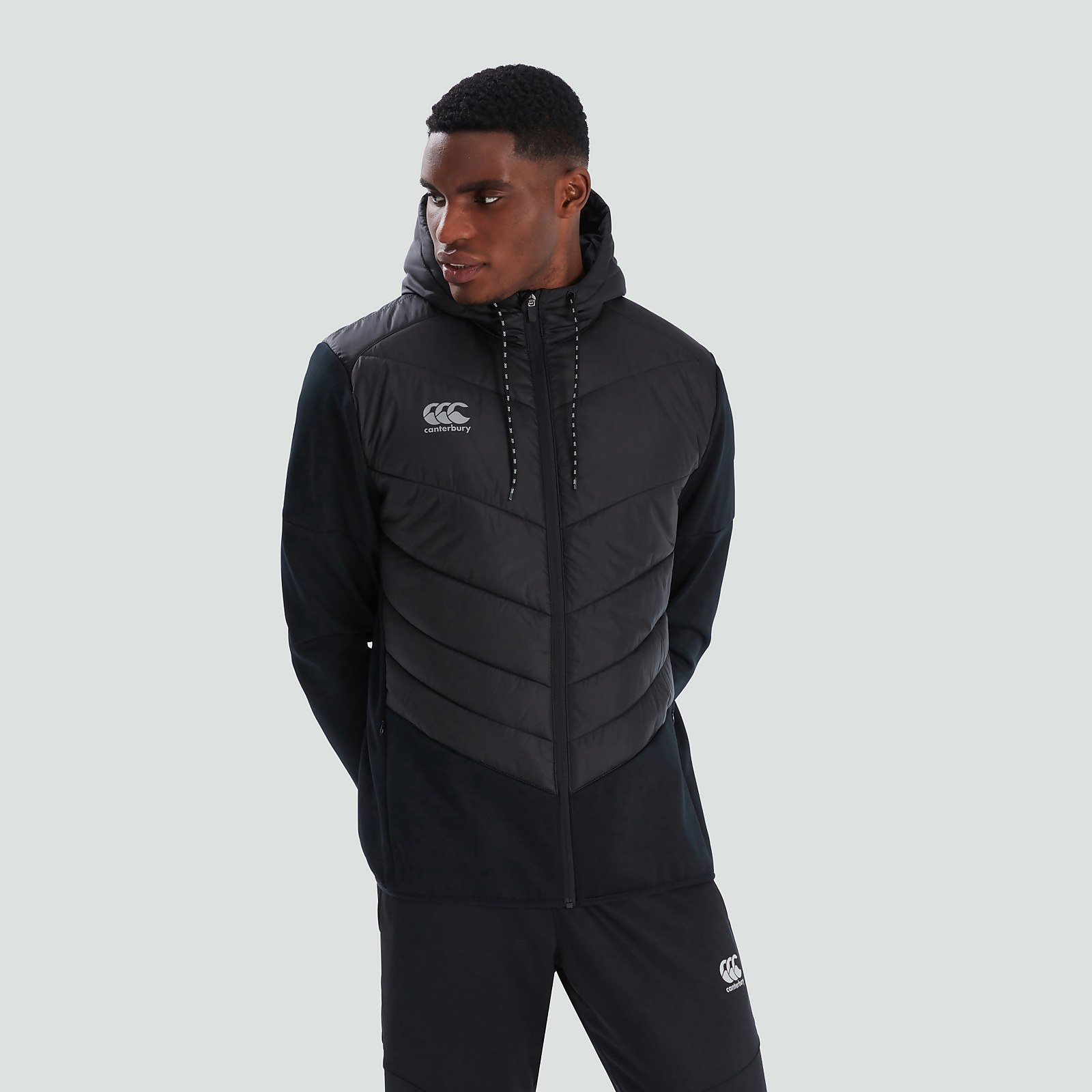 Mens Hybrid Jacket Black/grey