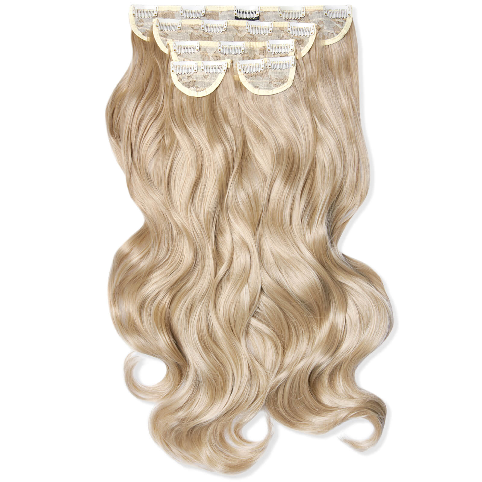 Lullabellz Super Thick 22  5 Piece Curly Clip In Extensions (various Shades) - California Blonde