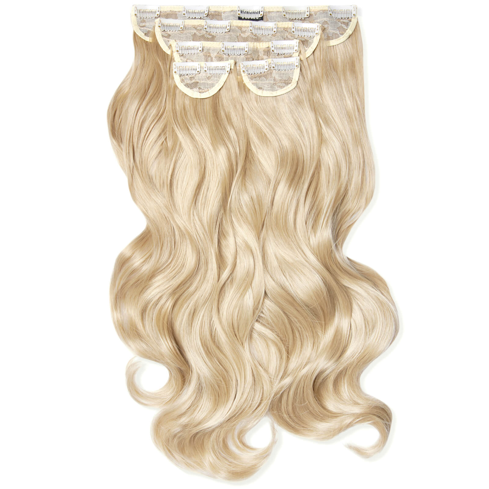 Lullabellz Super Thick 22  5 Piece Curly Clip In Extensions (various Shades) - Light Blonde