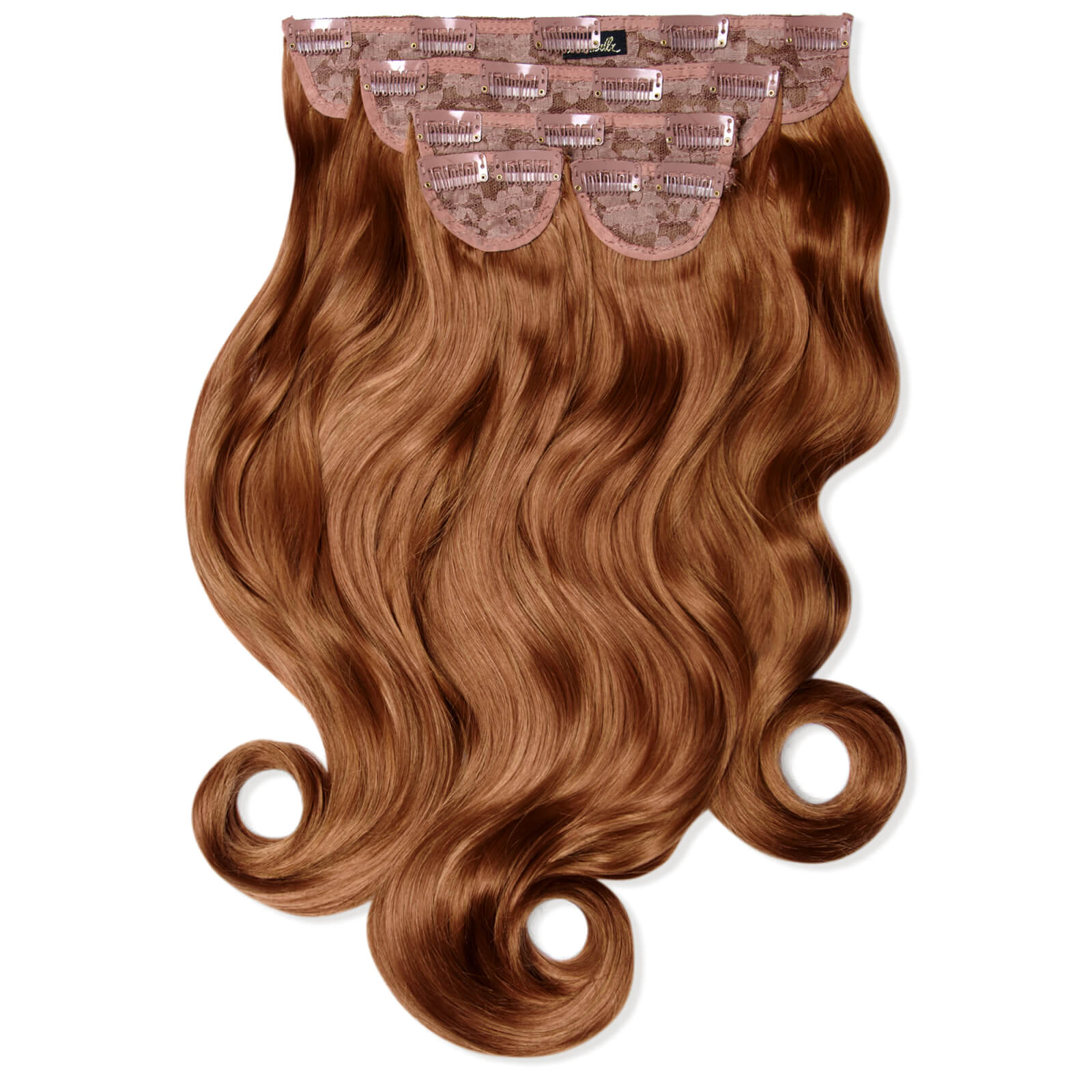 Lullabellz Super Thick 22  5 Piece Curly Clip In Extensions (various Shades) - Mixed Auburn