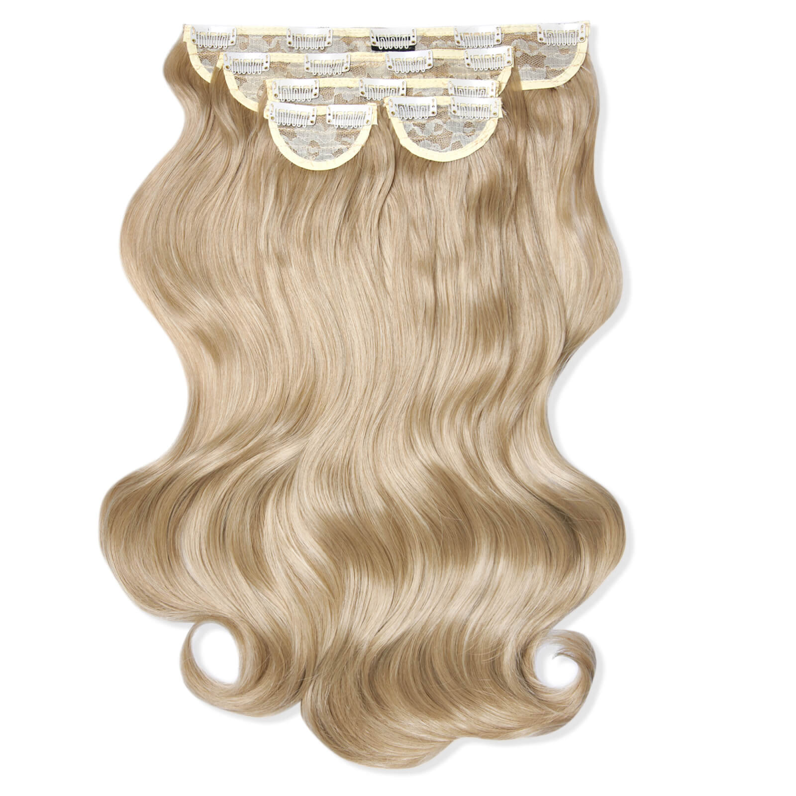 Lullabellz Super Thick 22  5 Piece Natural Wavy Clip In Extensions (various Shades) - California Blo In California Blonde