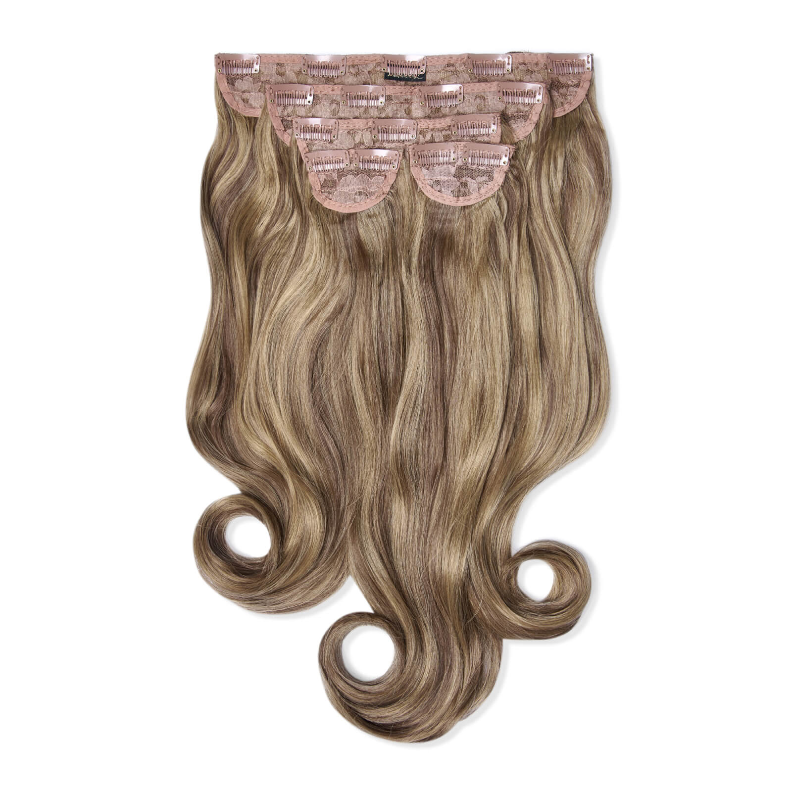 Lullabellz Super Thick 22  5 Piece Natural Wavy Clip In Extensions (various Shades) - Mellow Brown
