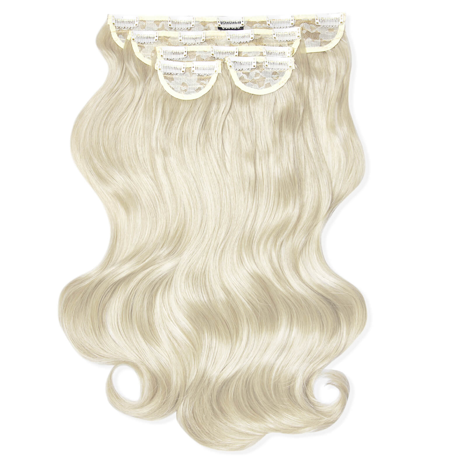 

LullaBellz Super Thick 22 5 Piece Natural Wavy Clip In Extensions (Various Shades) - Bleach Blonde