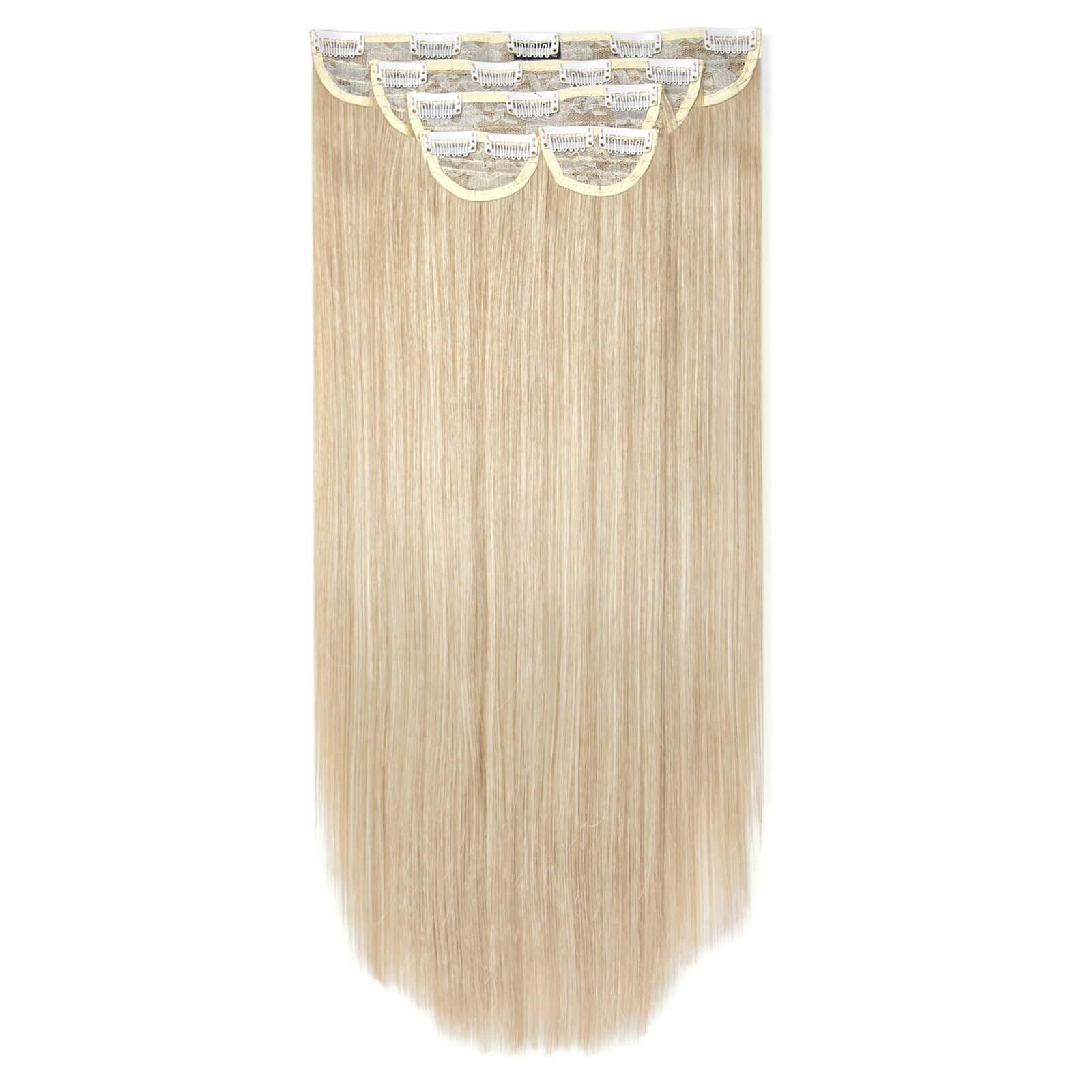 Lullabellz Super Thick 22  5 Piece Straight Clip In Extensions (various Shades) - Light Blonde